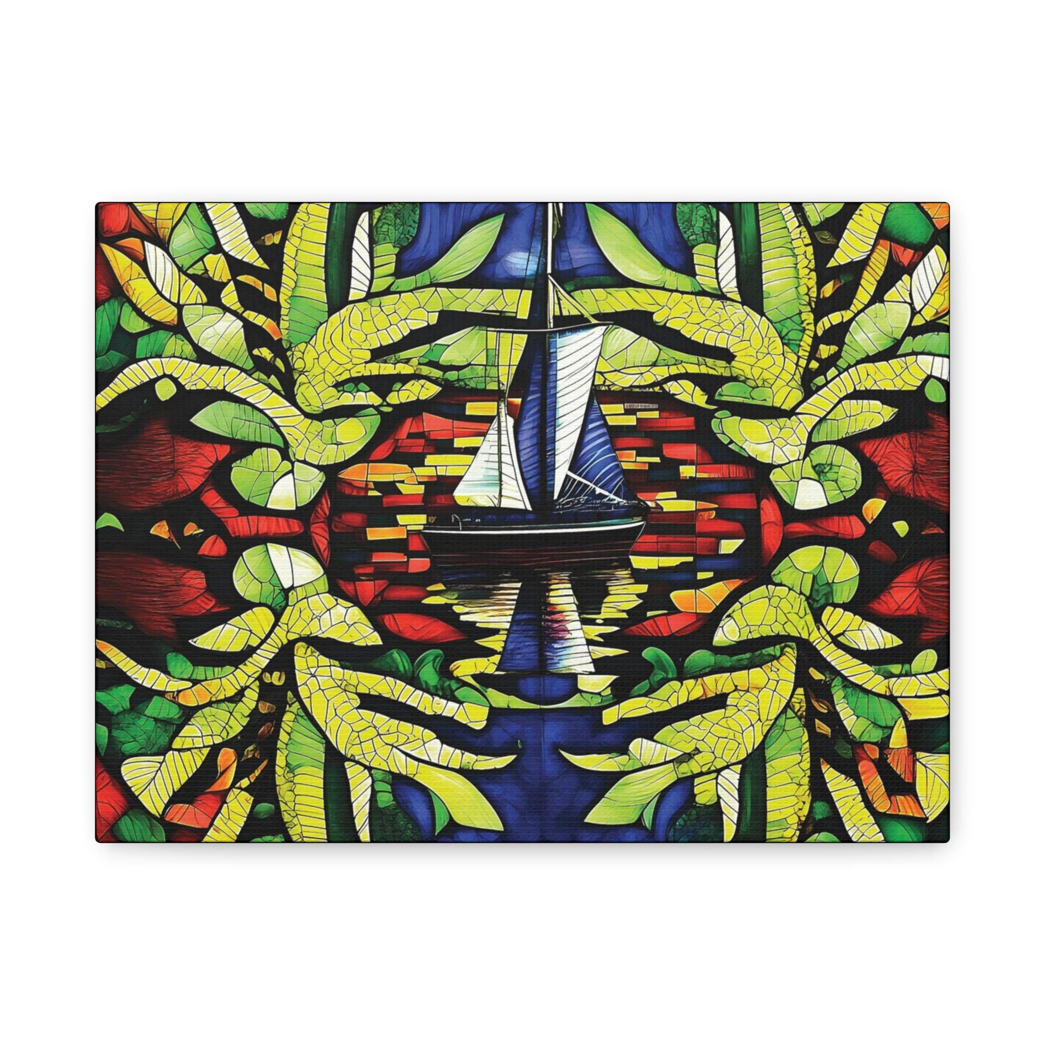 Reflections At Sea Canvas Wall Art
