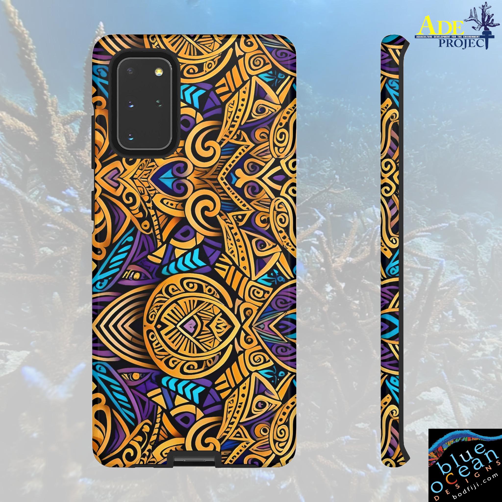 Gold Indo Android Tough Case - Walt Smith Fiji Ocean Art - Supports ADE Reef Restoration