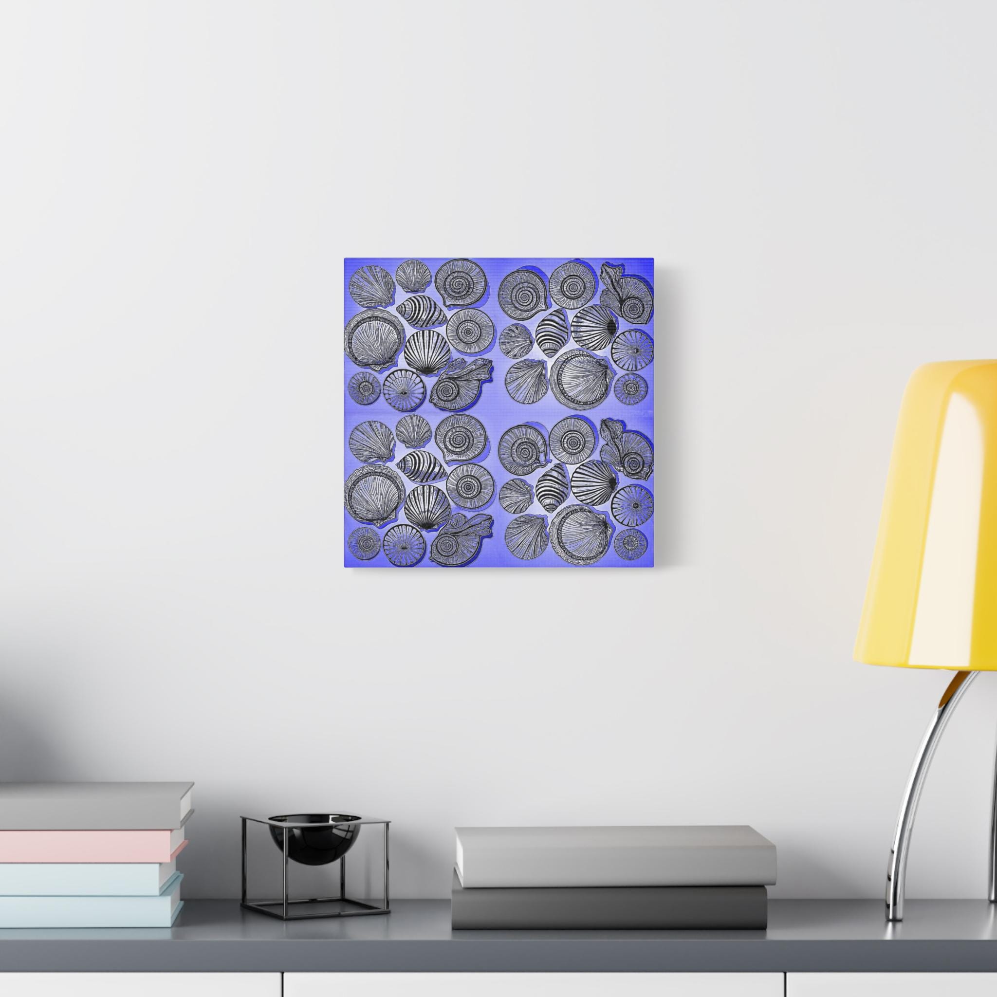 Shells Blue - Canvas Wall Art