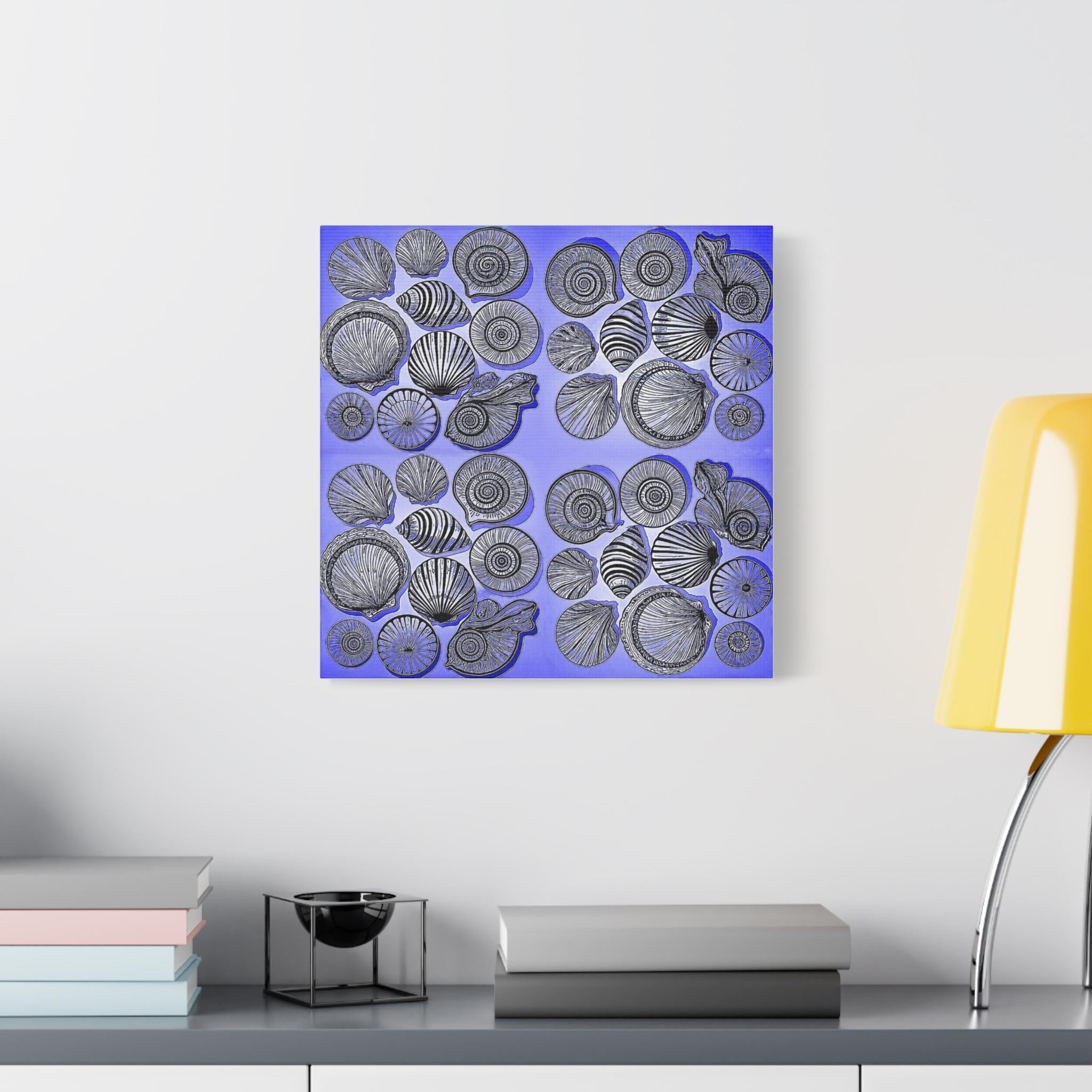 Shells Blue - Canvas Wall Art