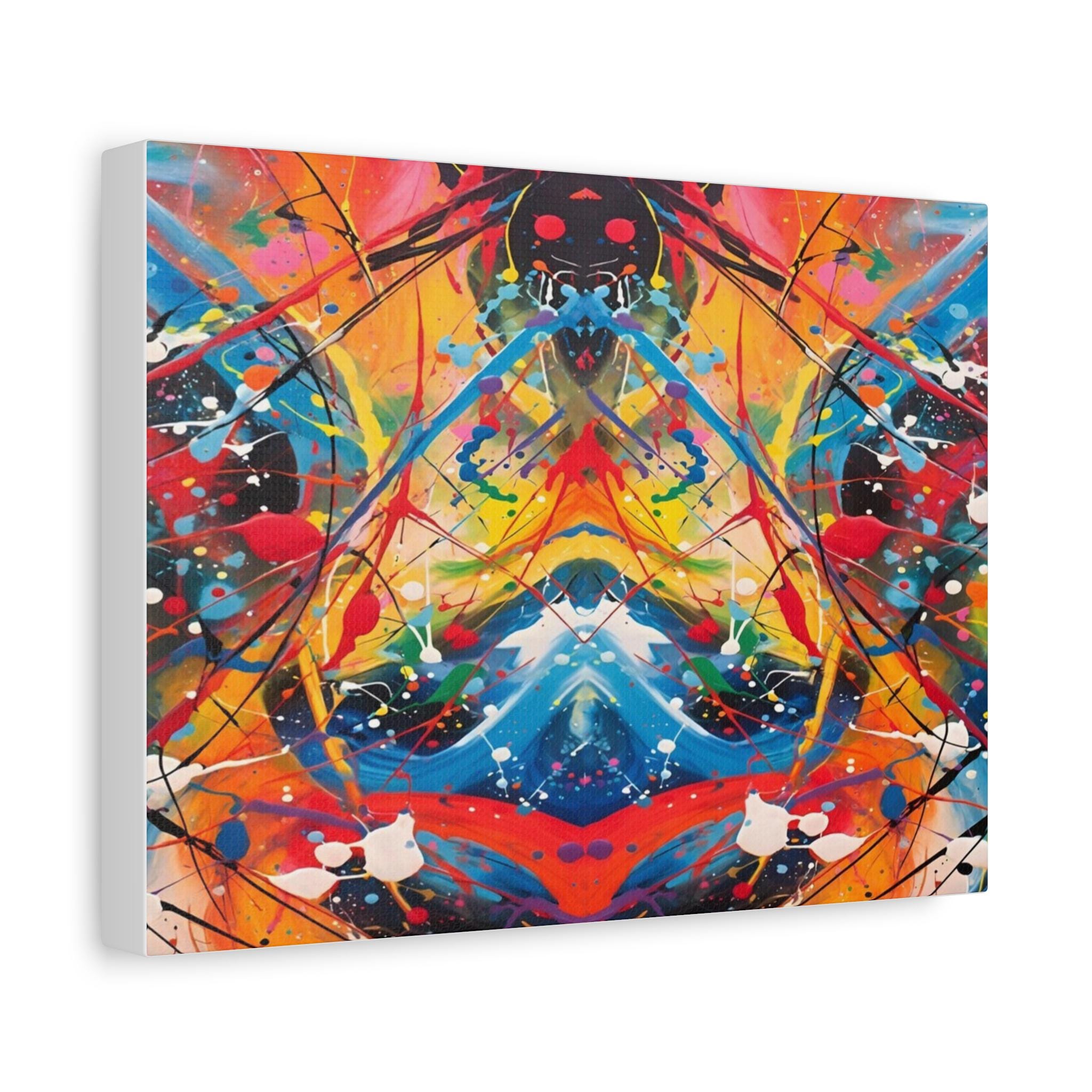 Red Scribe 2 - Canvas Wall Art