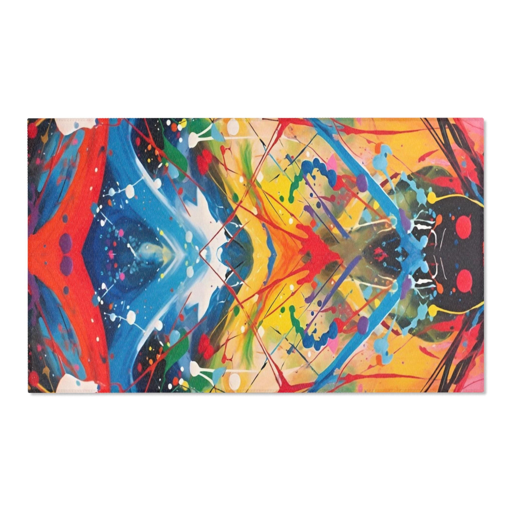 Red Scribe 2 - Area Rug
