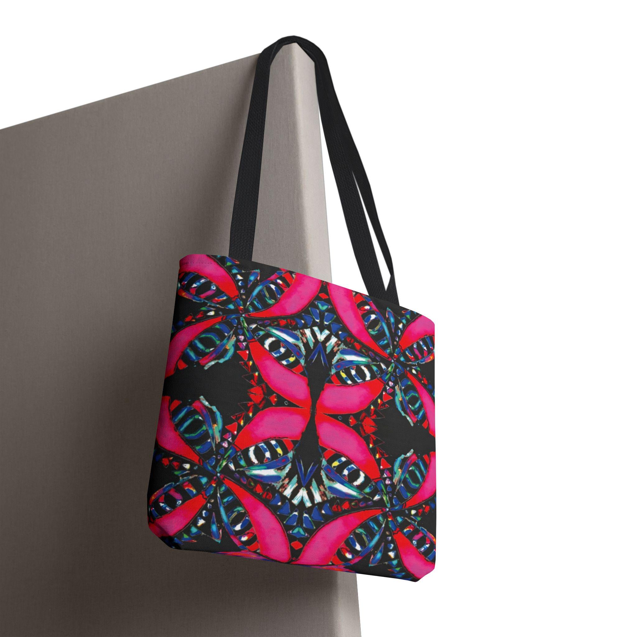 Pink on Black - Tote Bag