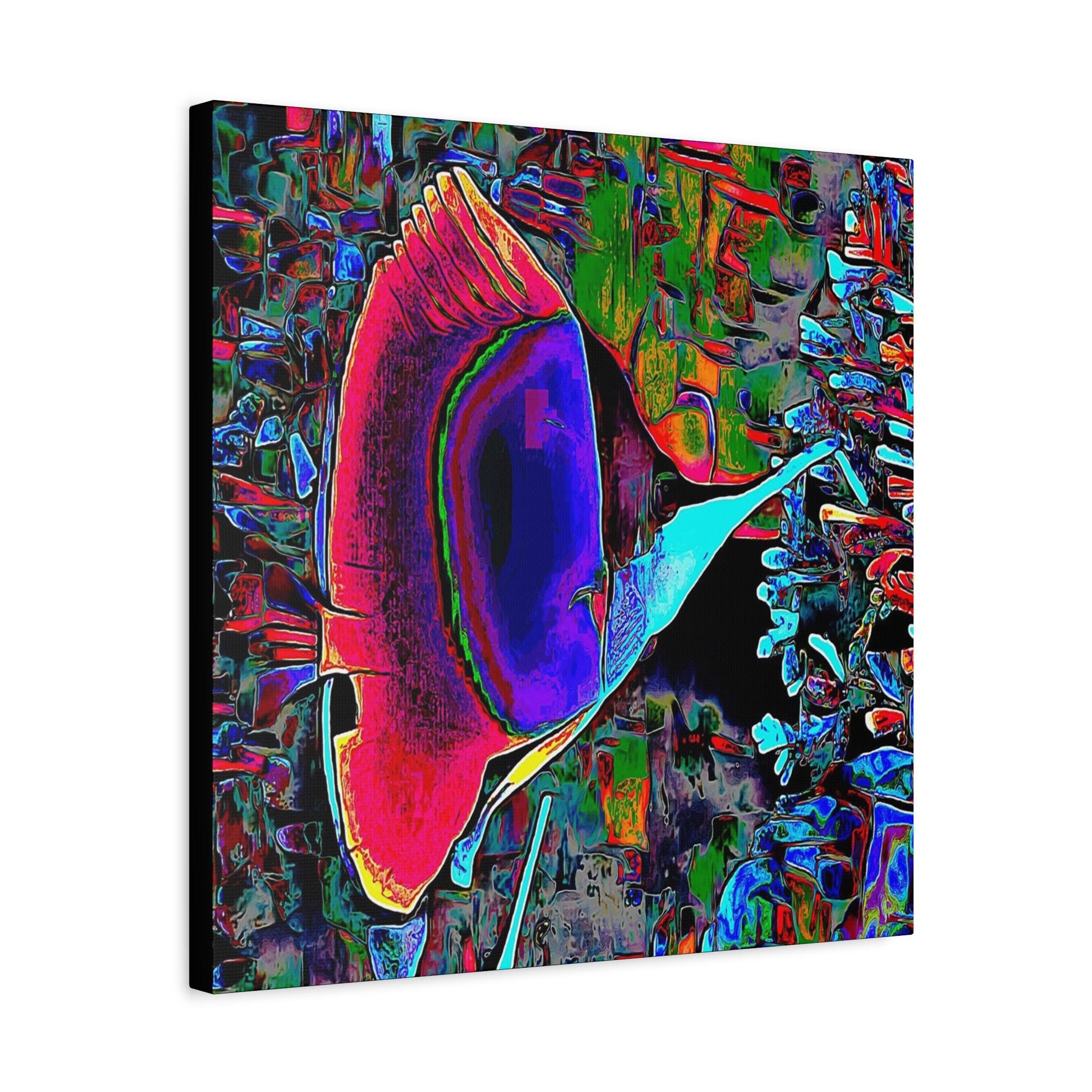 Long Snoot Left Canvas Wall Art