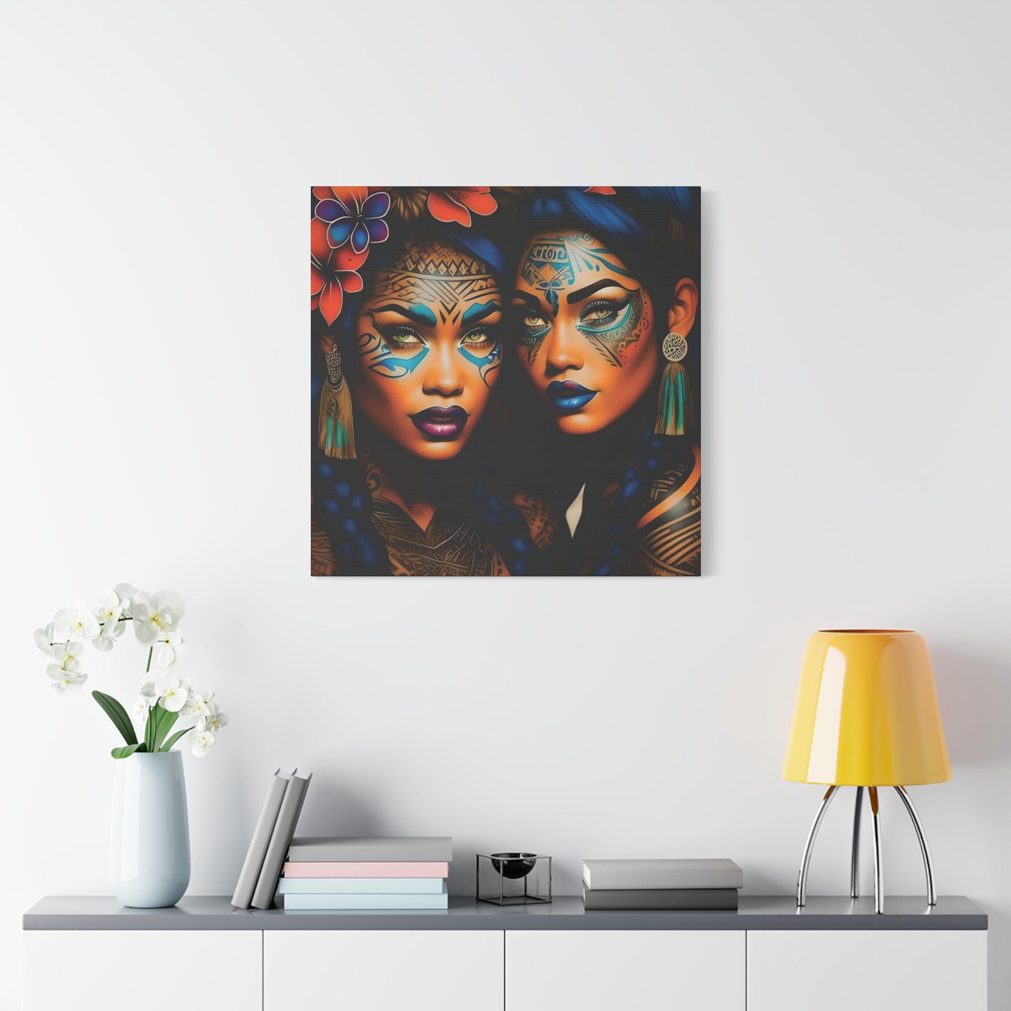 Painted Ladies Canvas Wall Art