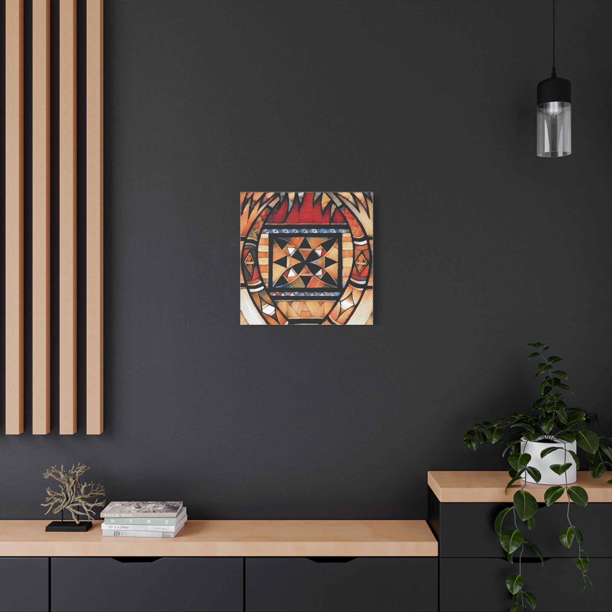 Tapa Palm - Canvas Wall Art
