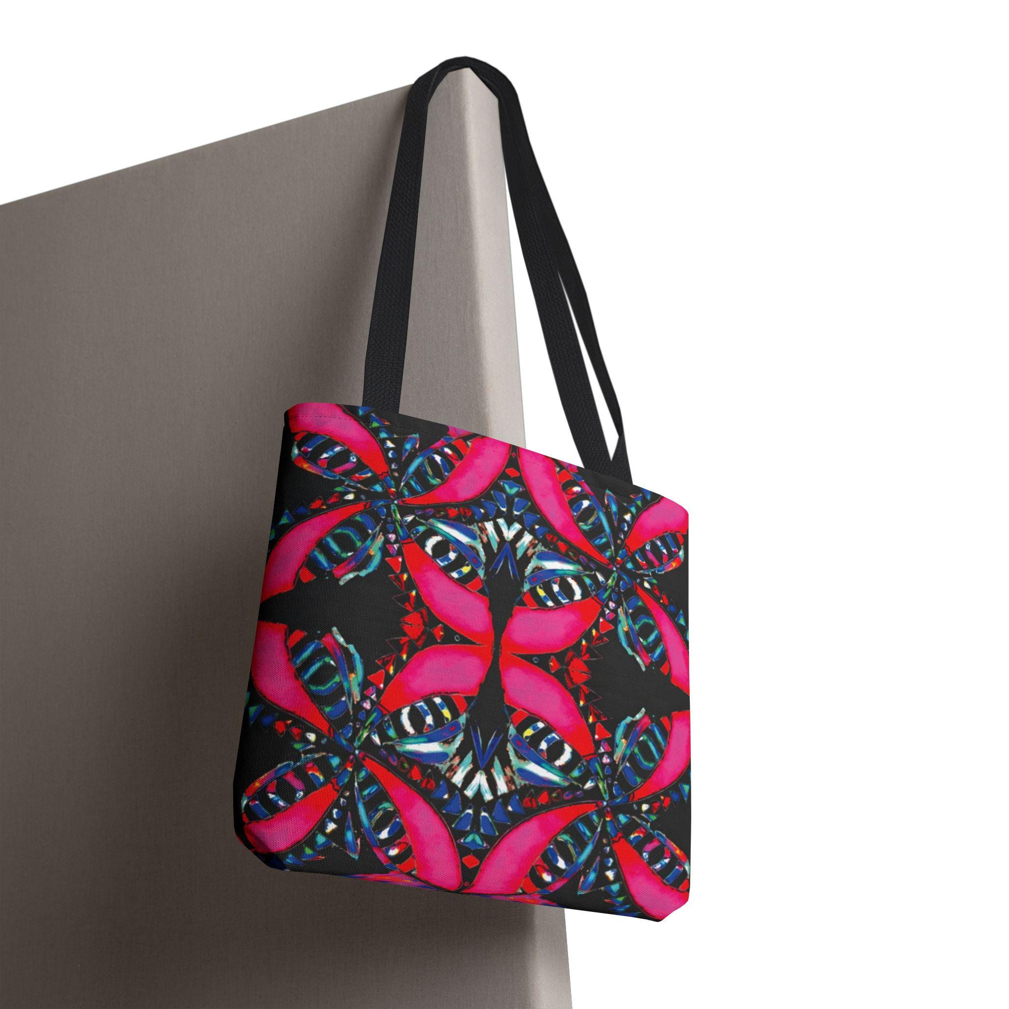Pink on Black - Tote Bag