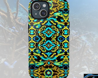 Blue Lace iPhone Magnetic Case - Walt Smith Fiji Ocean Art - Supports ADE Reef Restoration