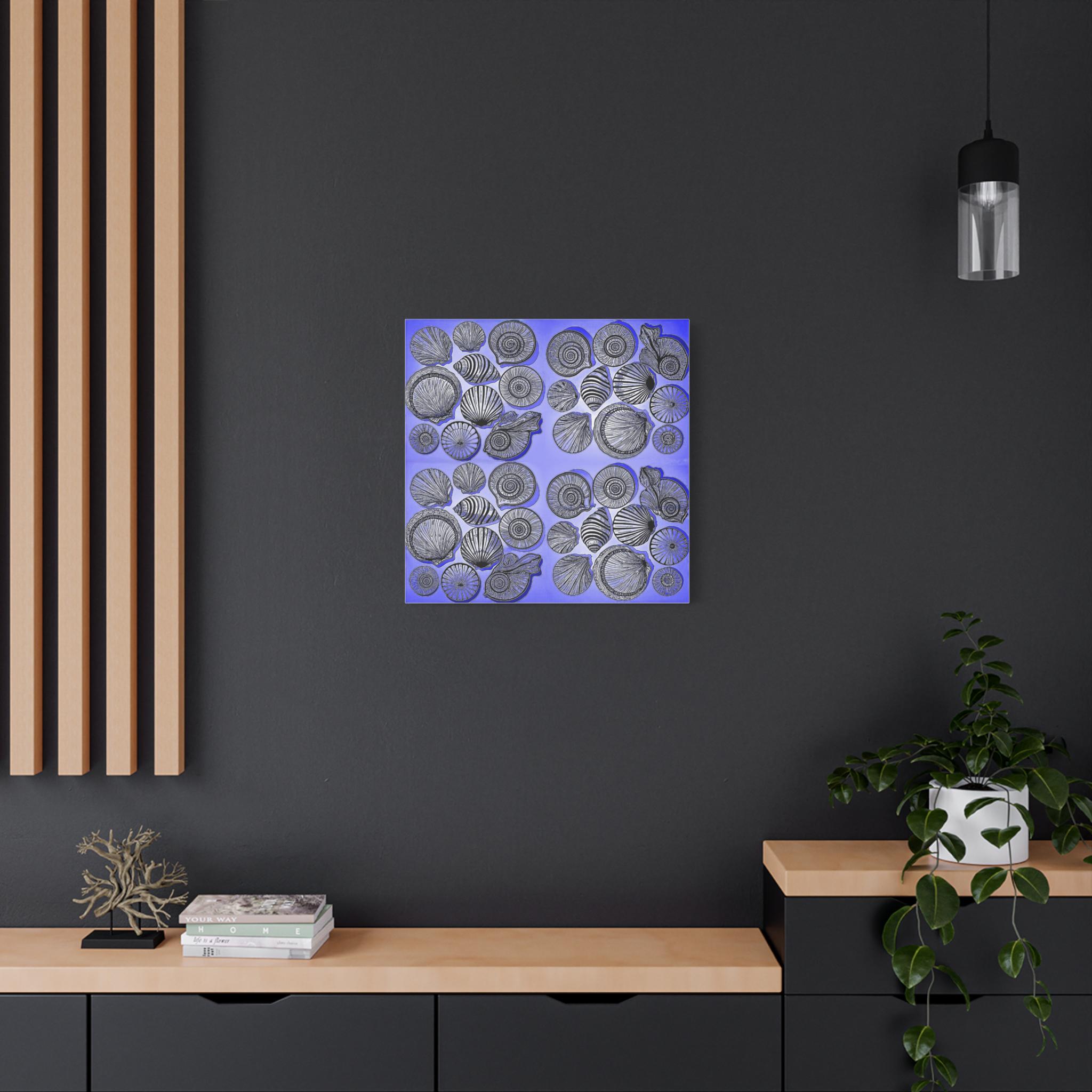 Shells Blue - Canvas Wall Art