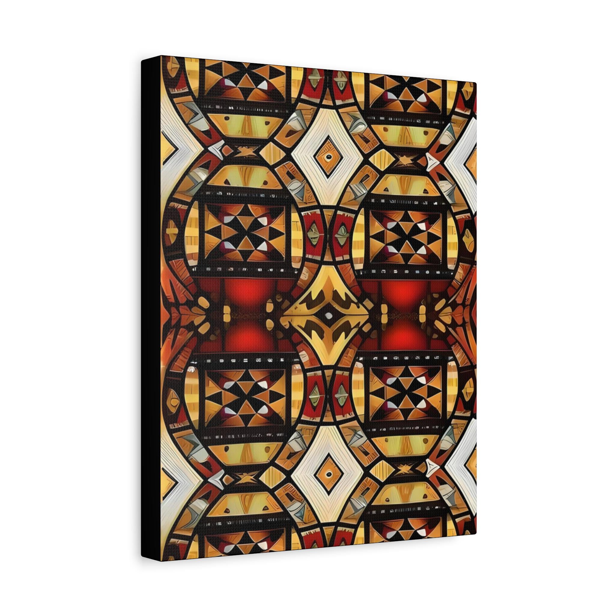 Tapa Squares A Canvas Wall Art