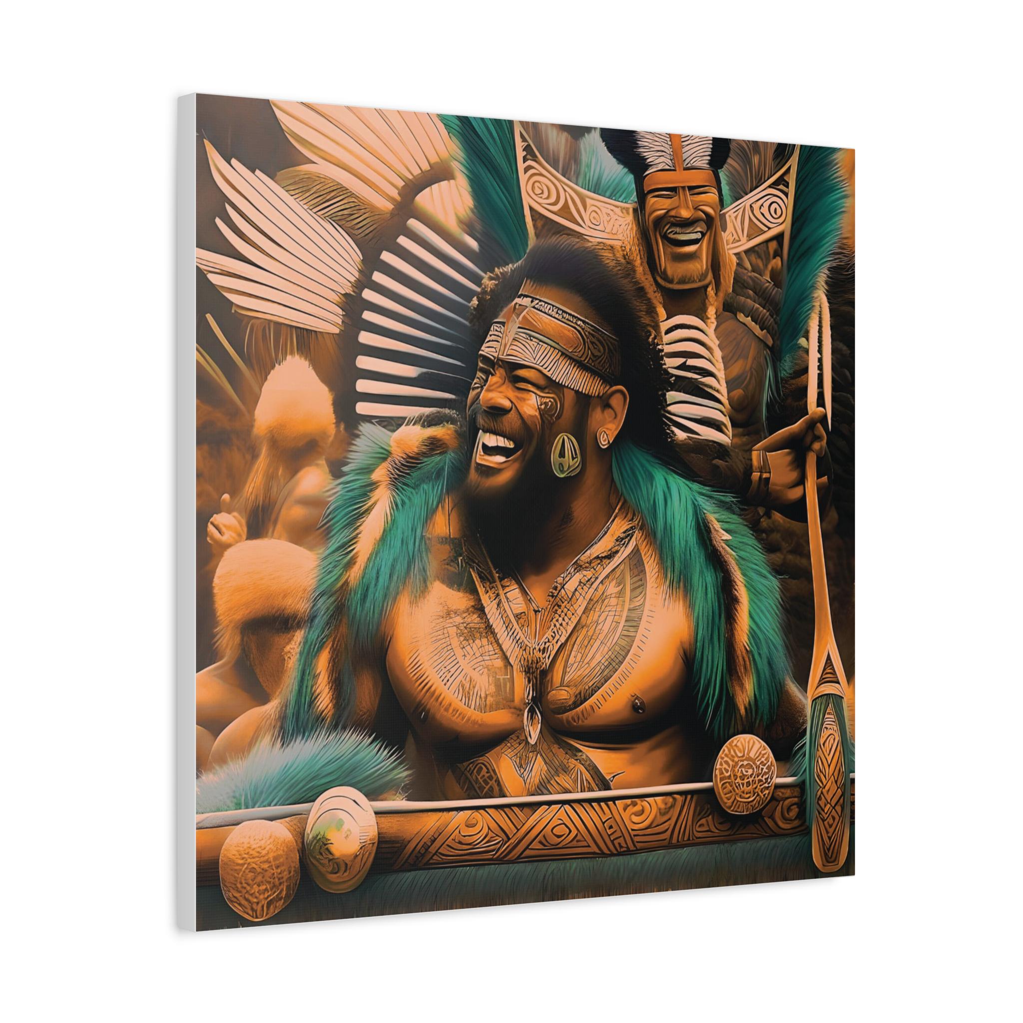 Laughing Cheif - Canvas Wall Art