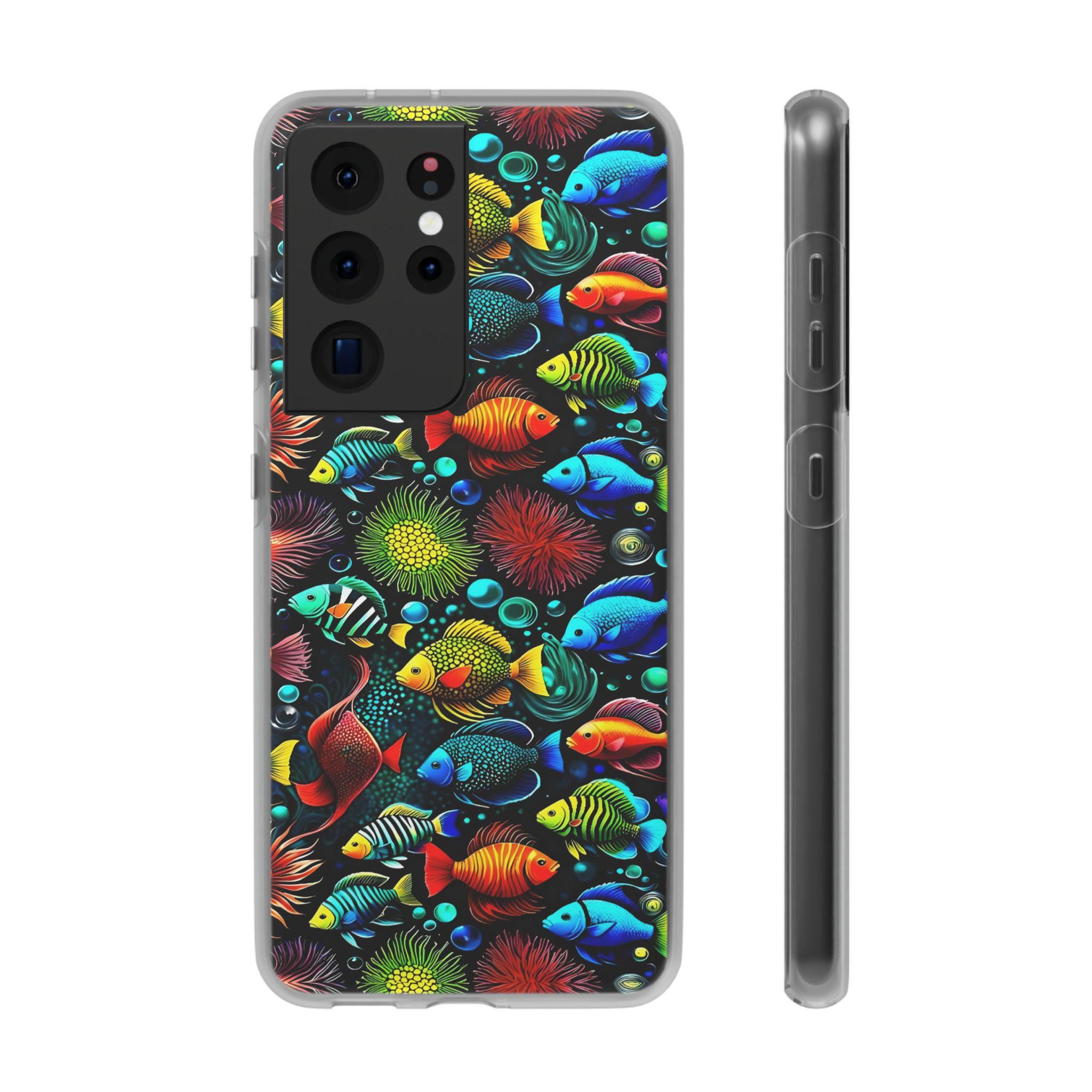 Something Fishy Android Flexi Case - Walt Smith Fiji Ocean Art - Supports ADE Reef Restoration