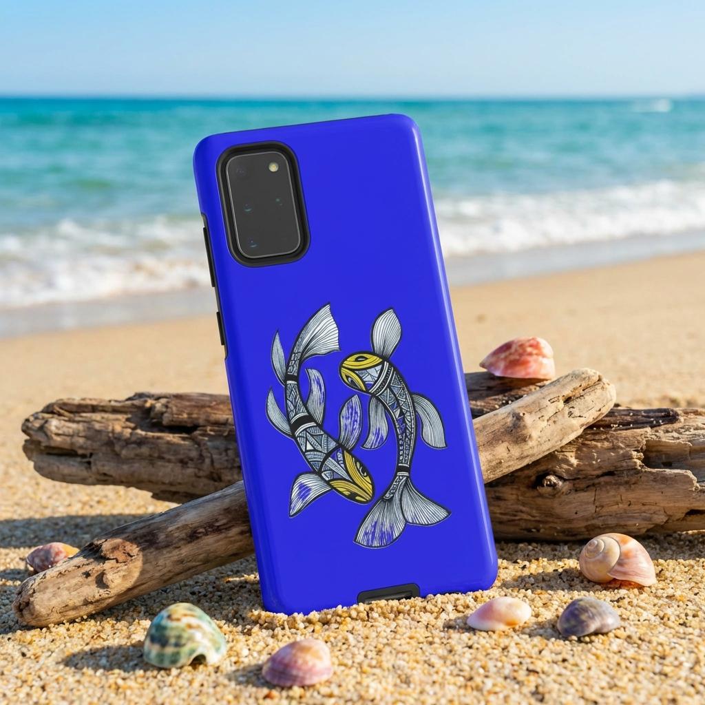 Koi Fun Android Tough Case - Walt Smith Fiji Ocean Art - Supports ADE Reef Restoration
