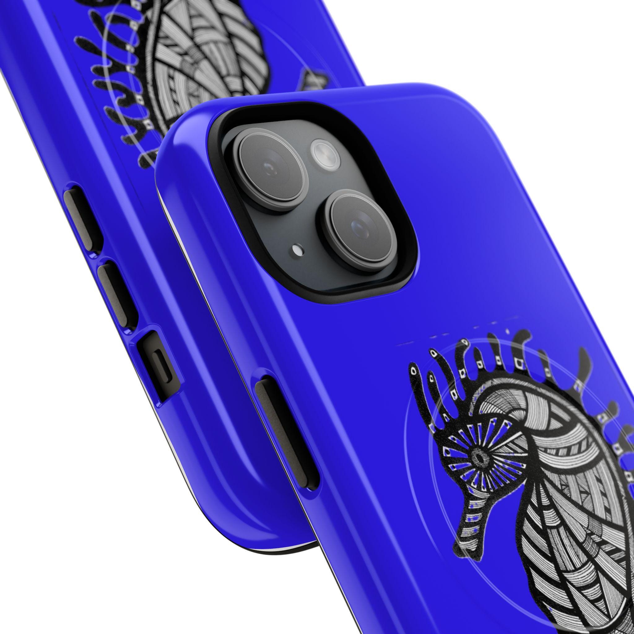 Seahorse on Blue iPhone Magnetic Case - Walt Smith Fiji Ocean Art - Supports ADE Reef Restoration