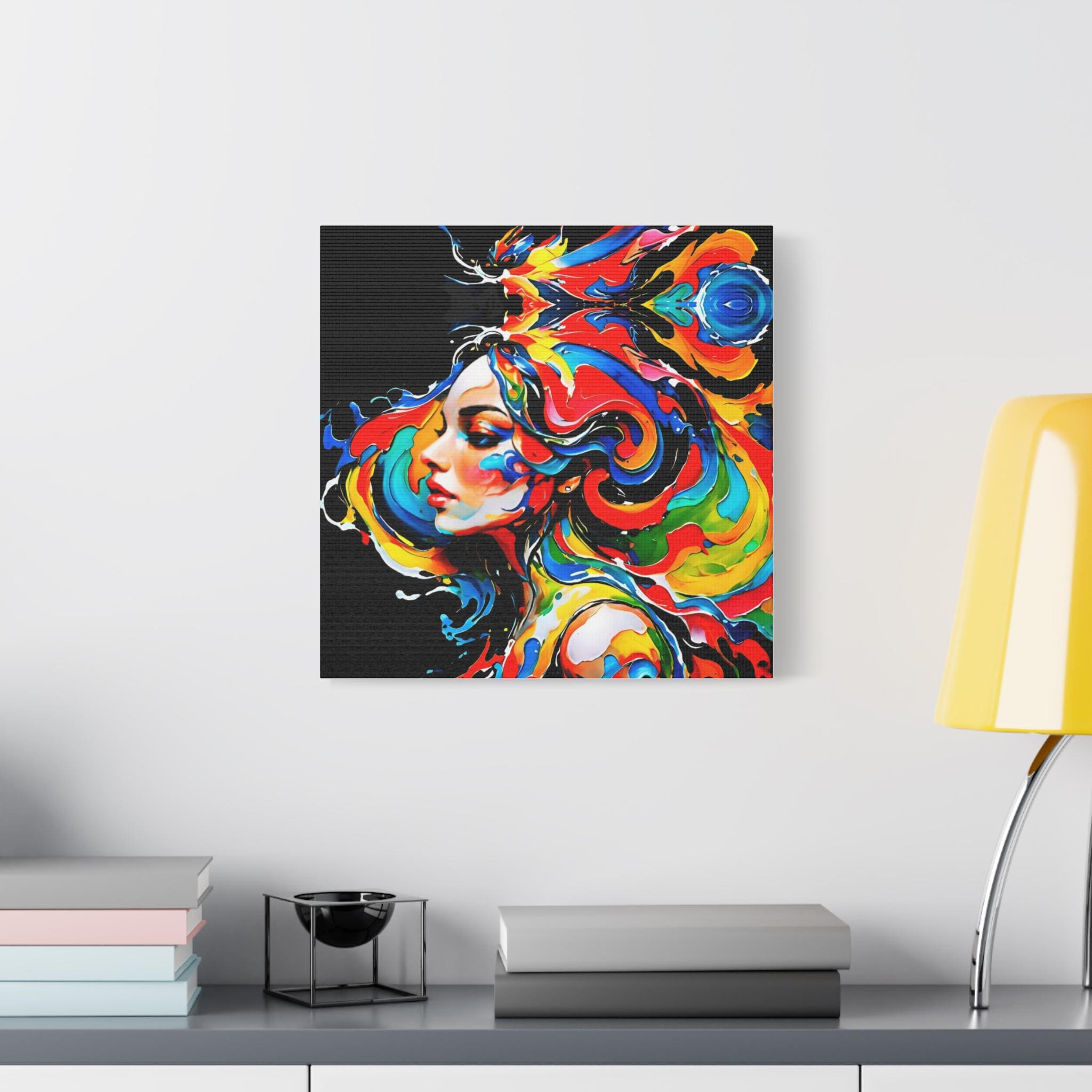 Lady with Paint - Canvas Wall Art