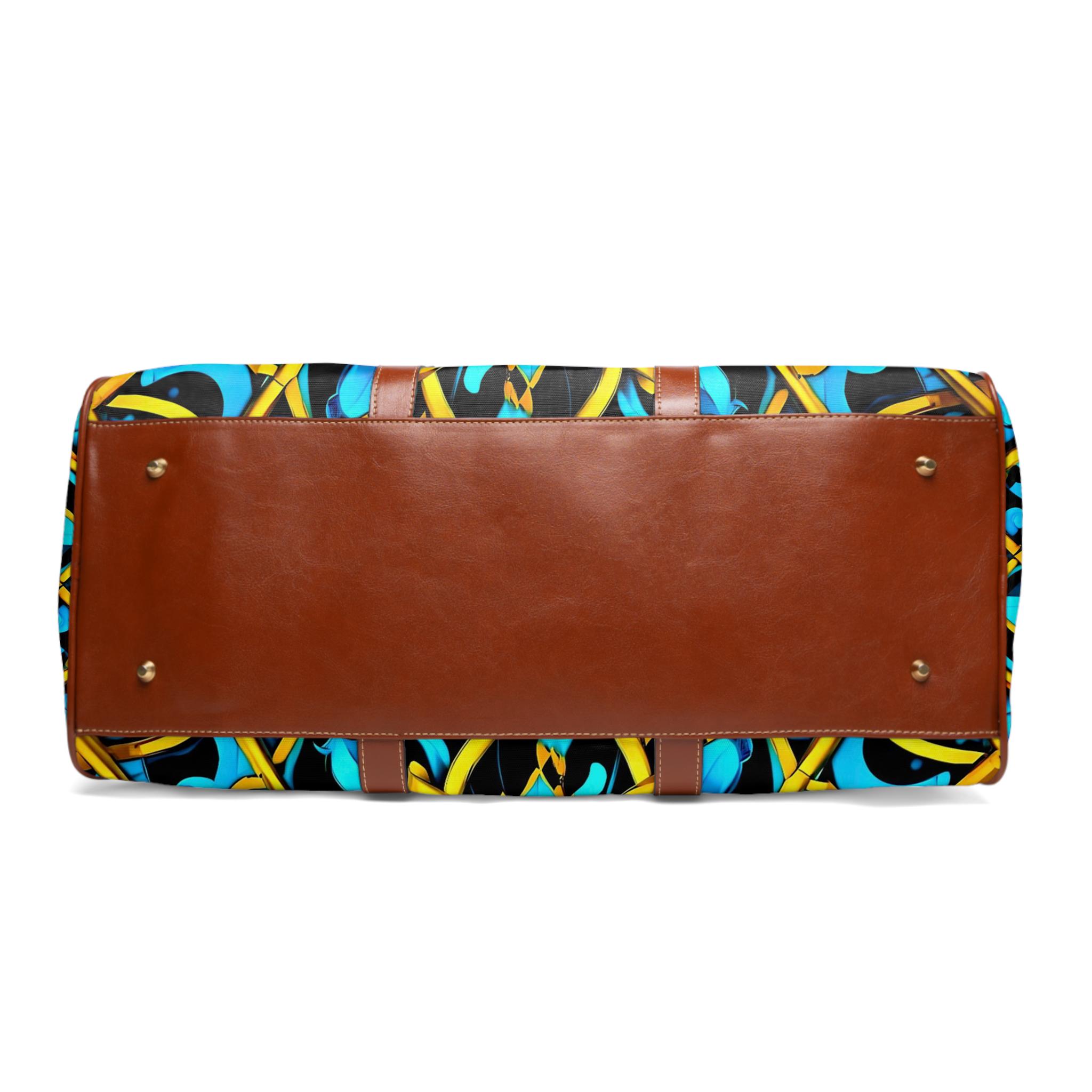 Blue Lace A - Waterproof Travel Bag