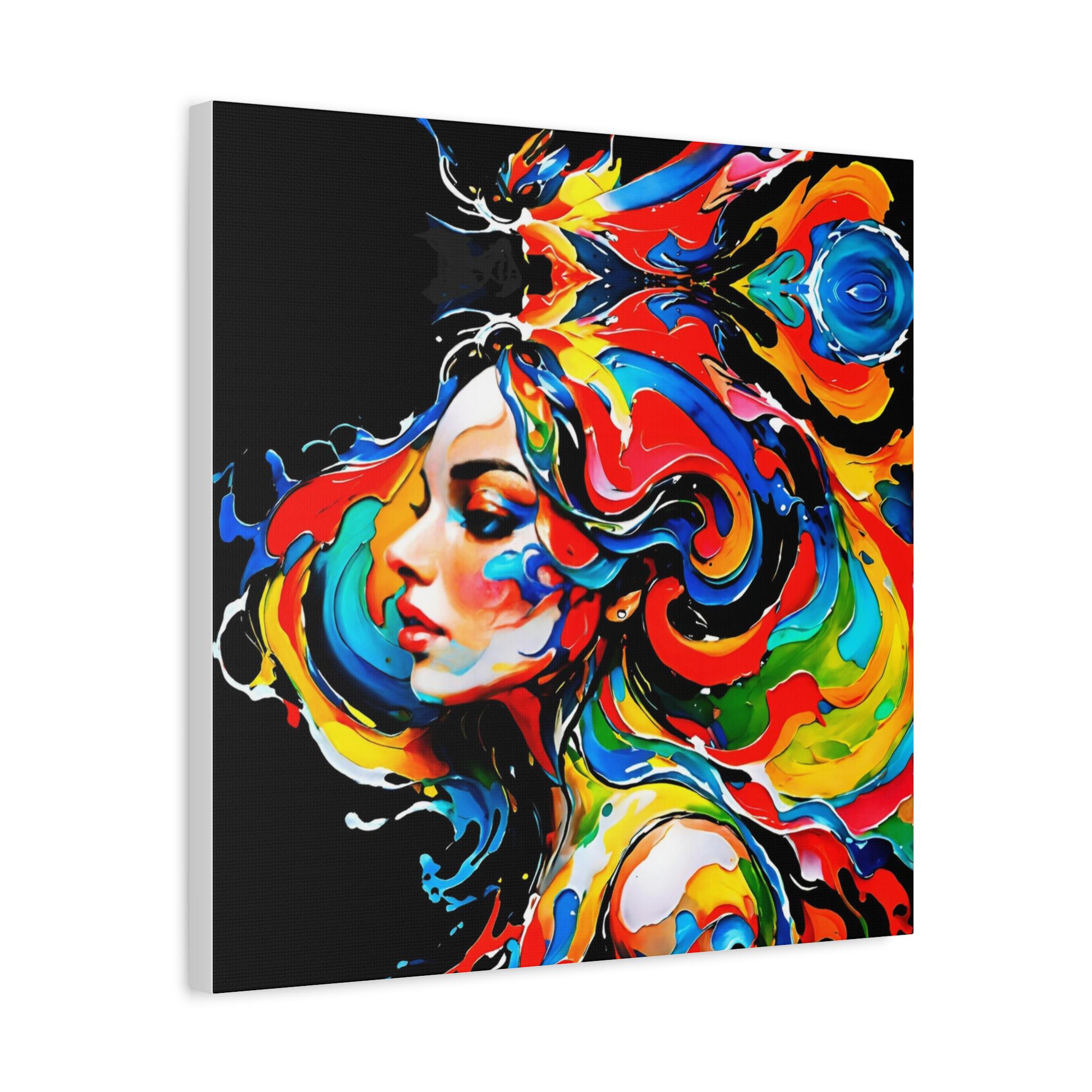 Lady with Paint - Canvas Wall Art
