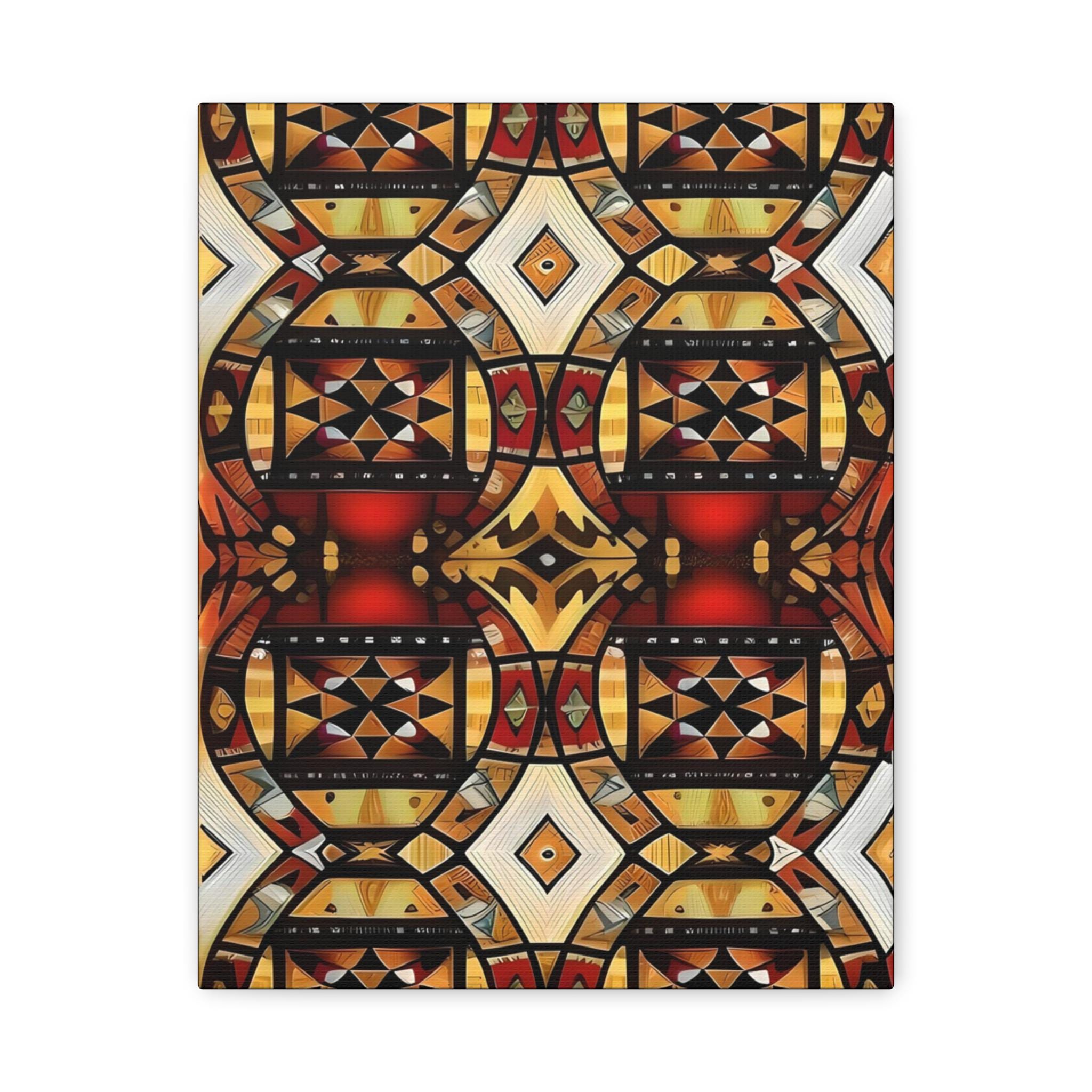 Tapa Squares A Canvas Wall Art