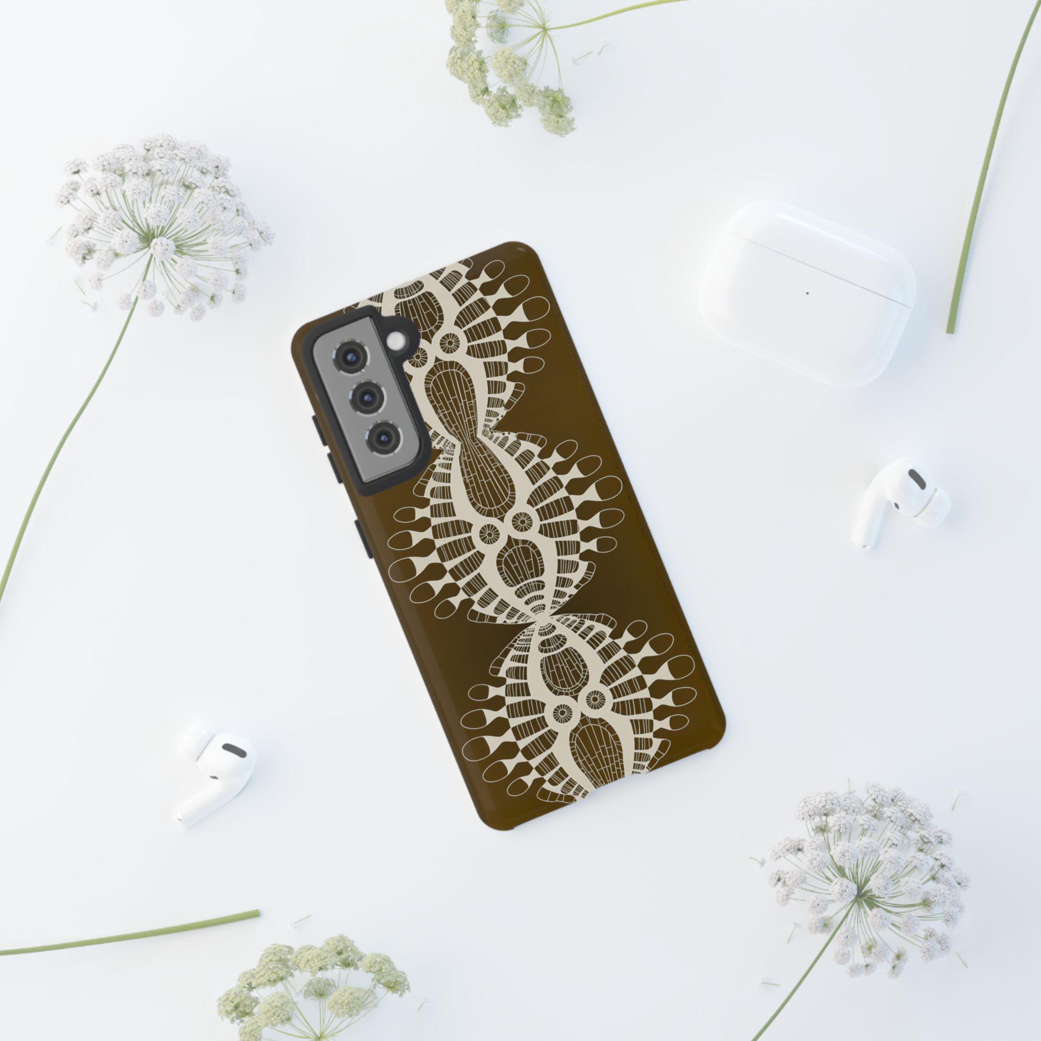 Abstract Urchin Brown Android Tough Case