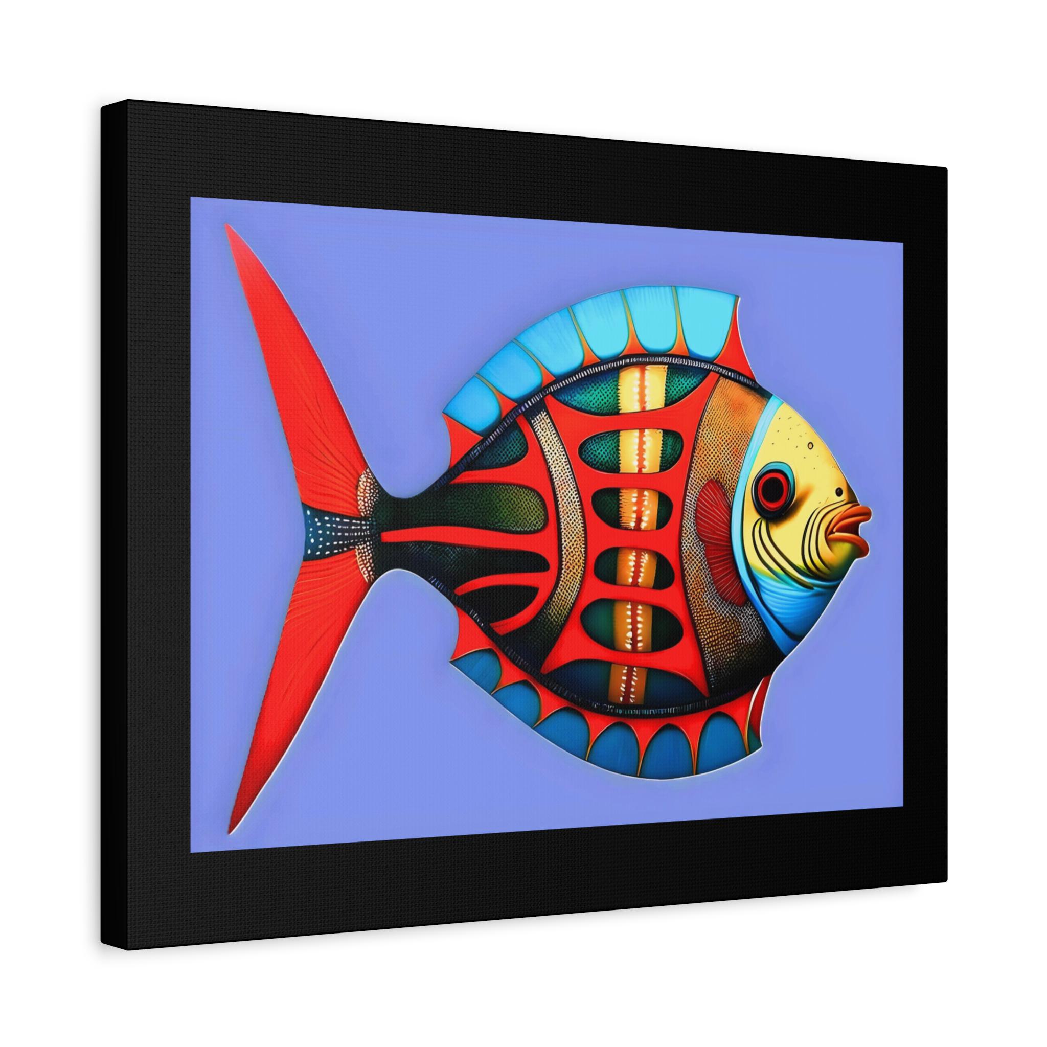 Fish Kiss Canvas Wall Art
