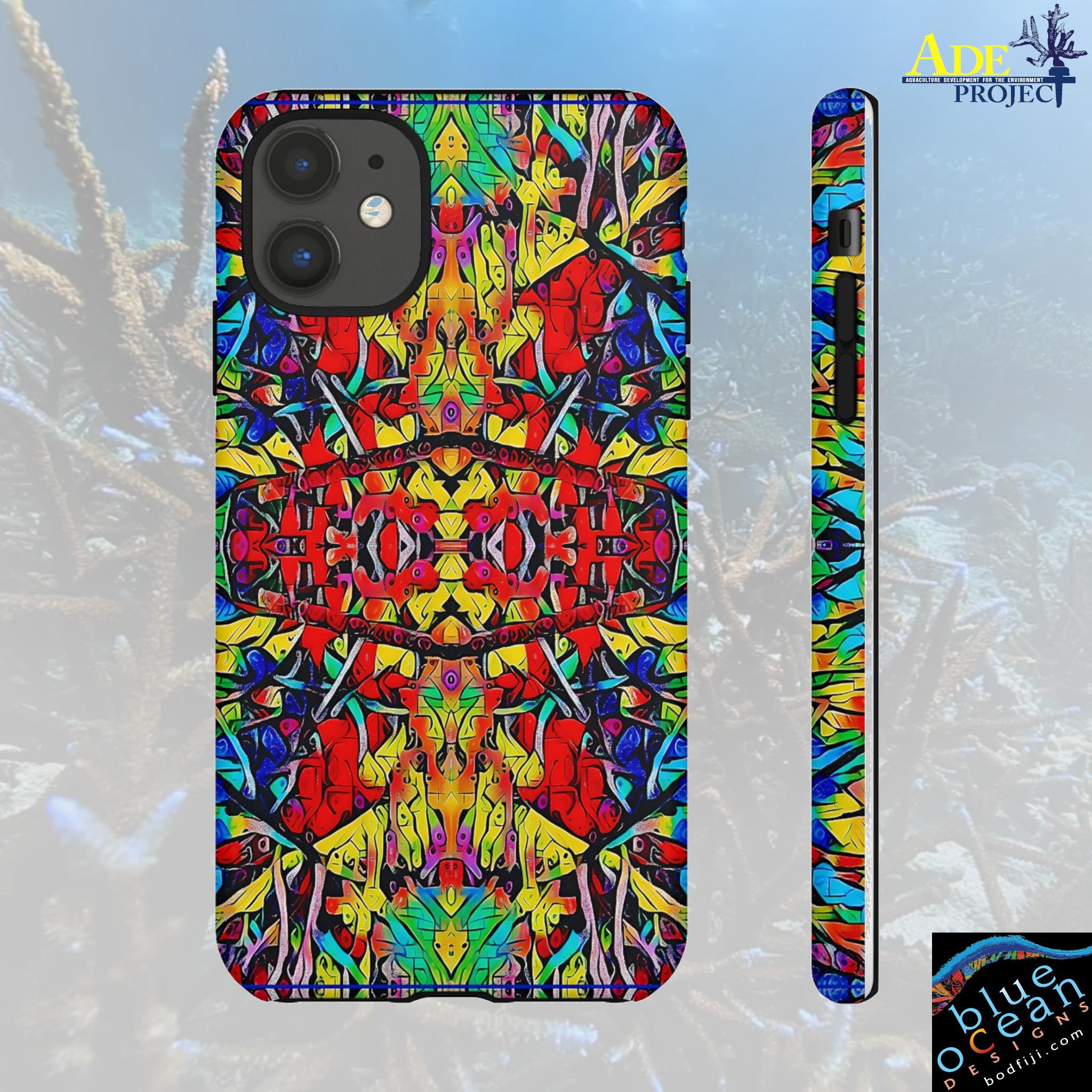 Surfs Up iPhone Tough Case - Walt Smith Fiji Ocean Art - Supports ADE Reef Restoration