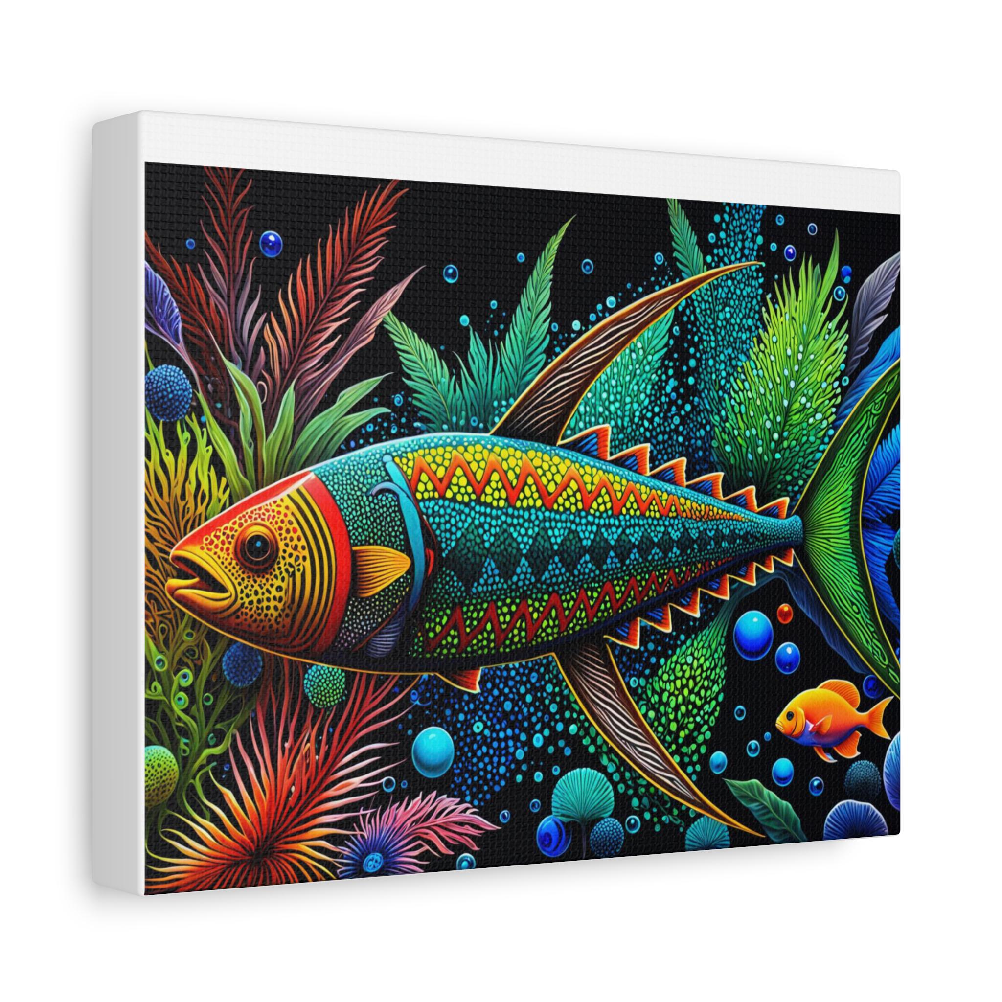 Abo Fish A - Canvas Wall Art