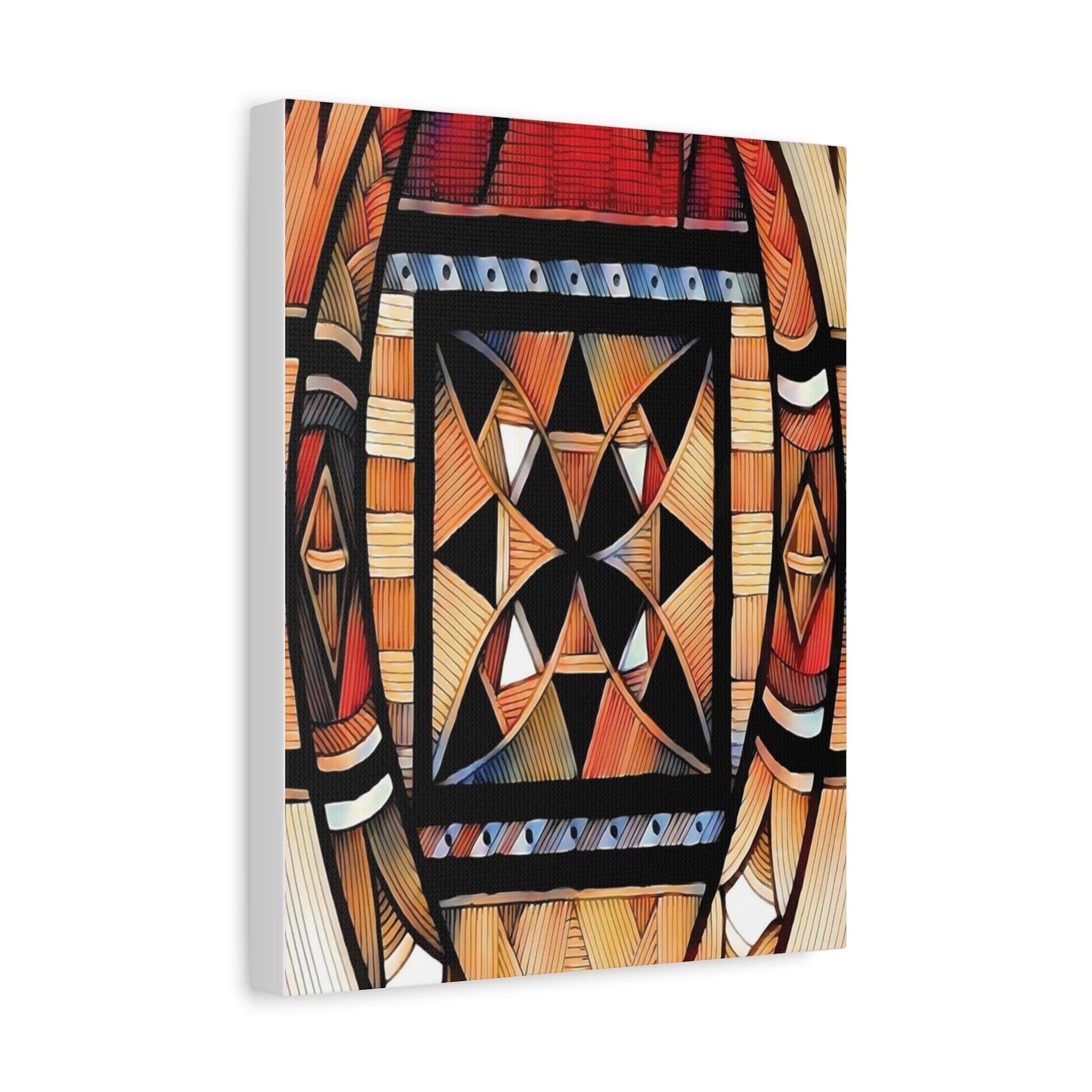 Tapa Trees - Canvas Wall Art
