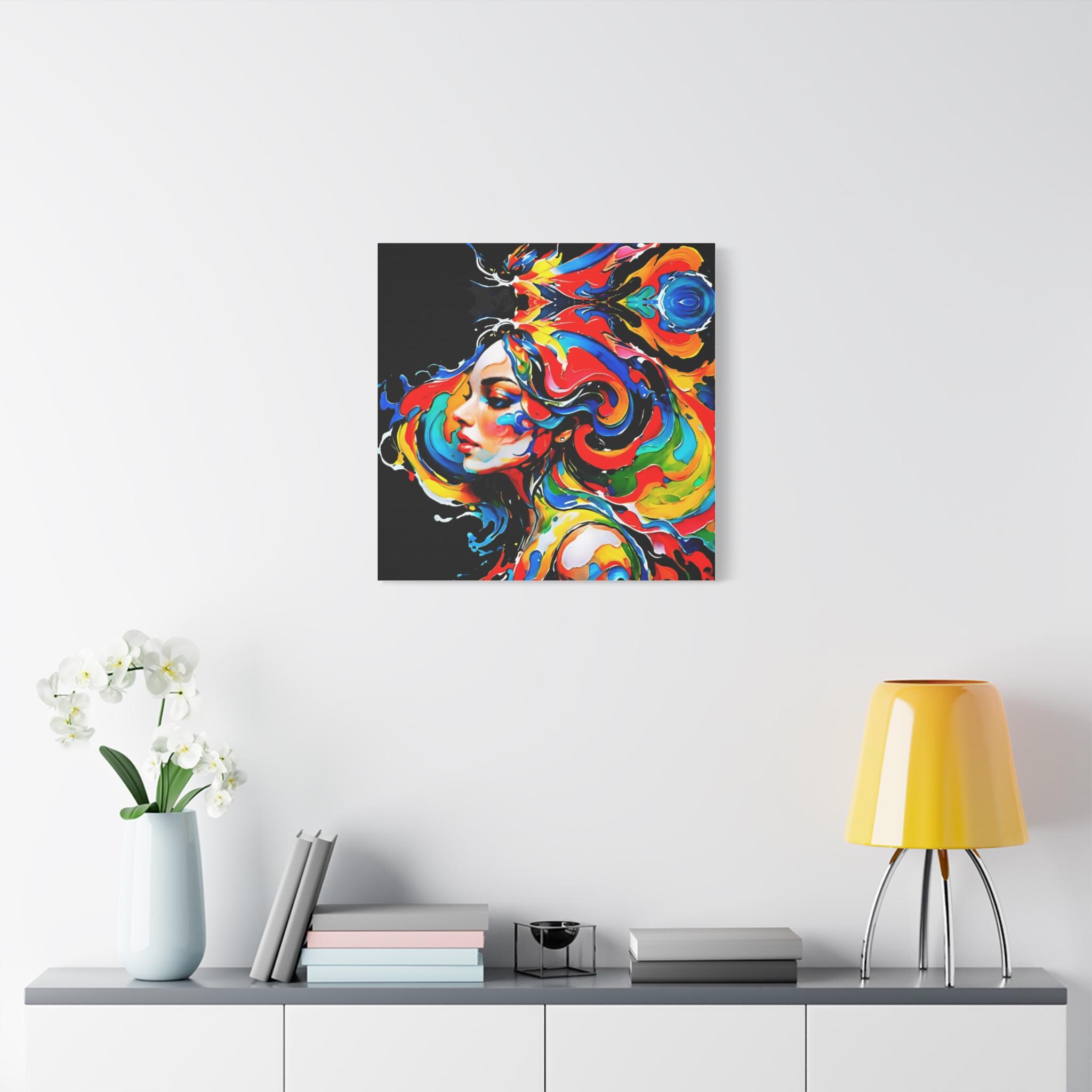 Lady with Paint - Canvas Wall Art