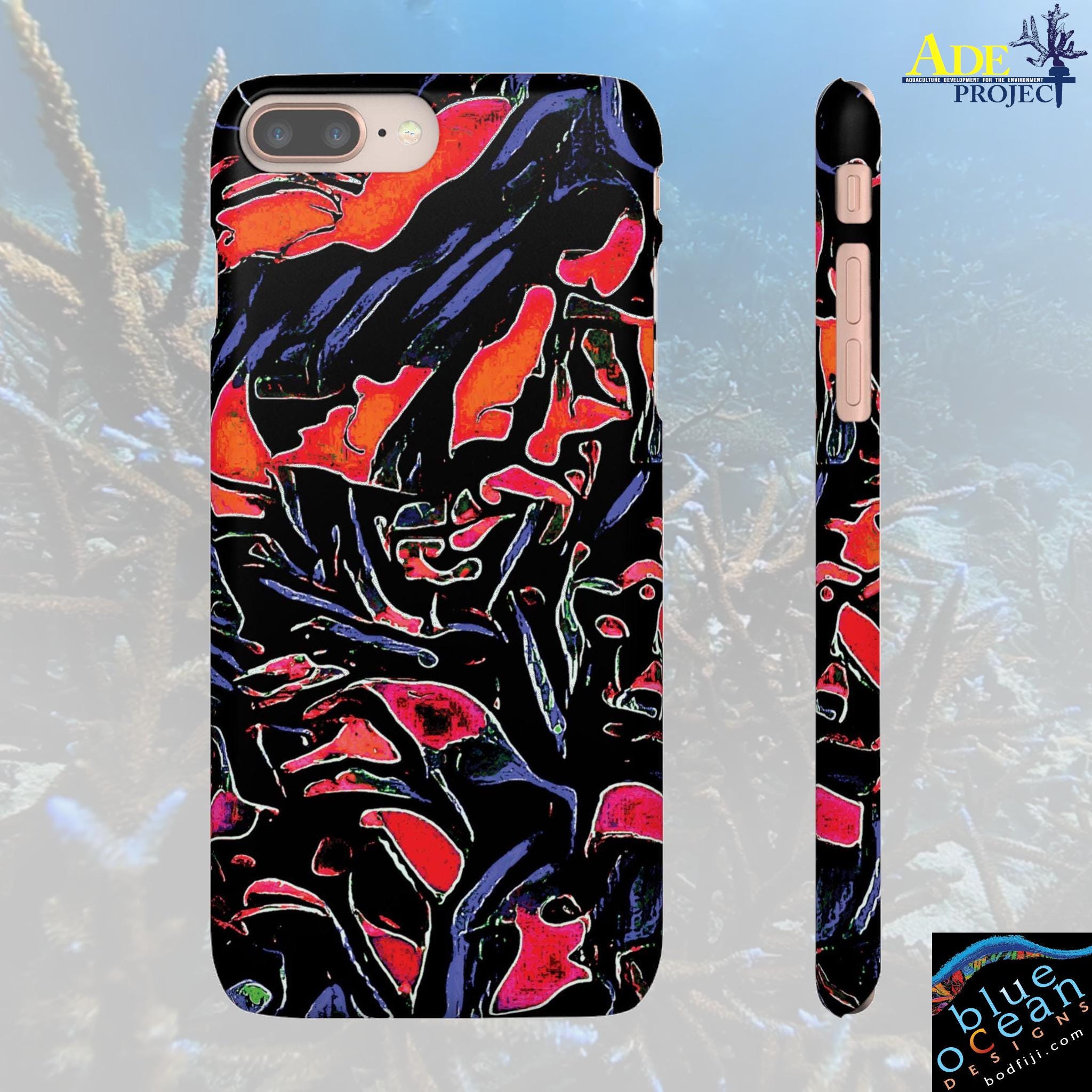 Dark Rider iPhone Snap Case - Walt Smith Fiji Ocean Art - Supports ADE Reef Restoration