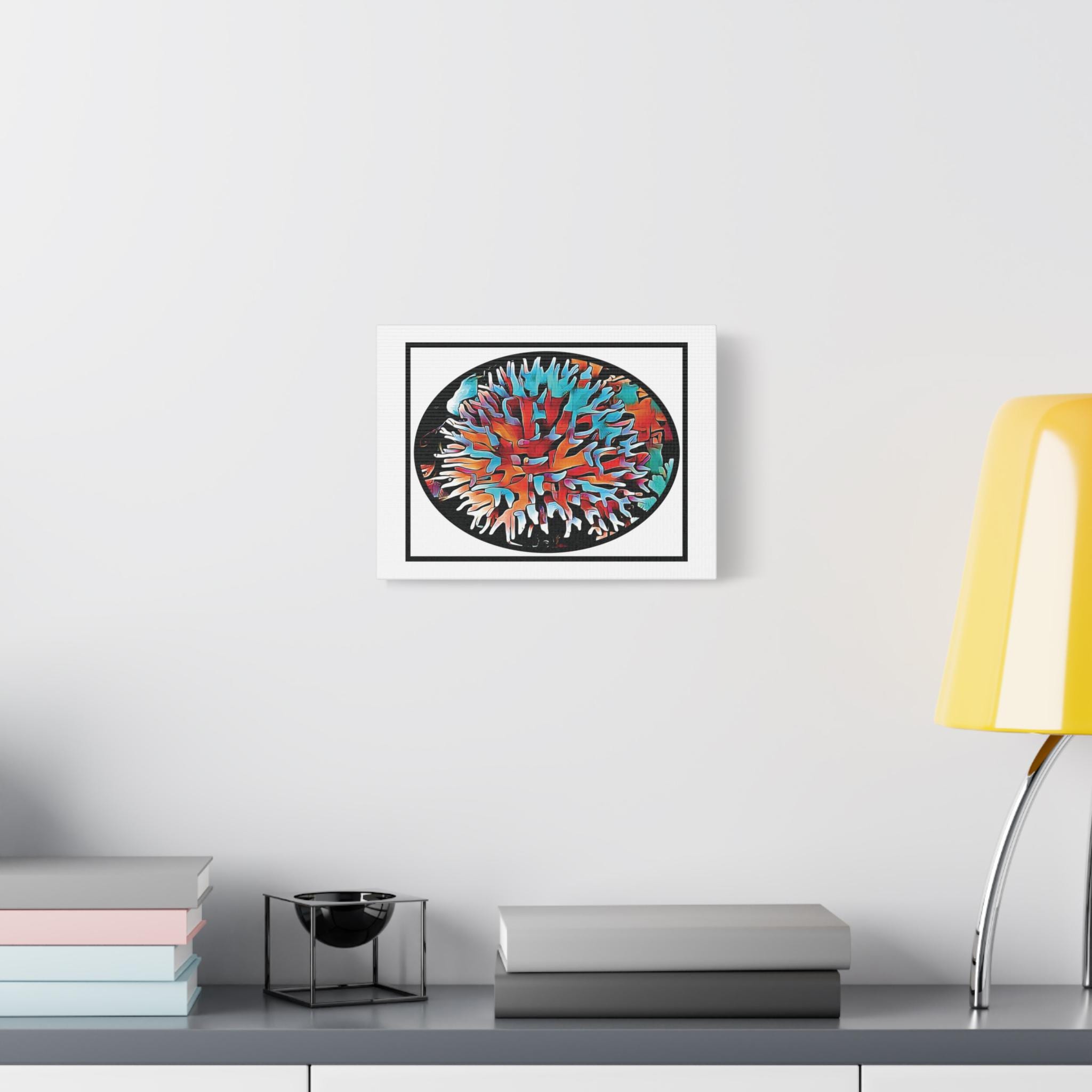 Coral View Egg - Canvas Wall Art