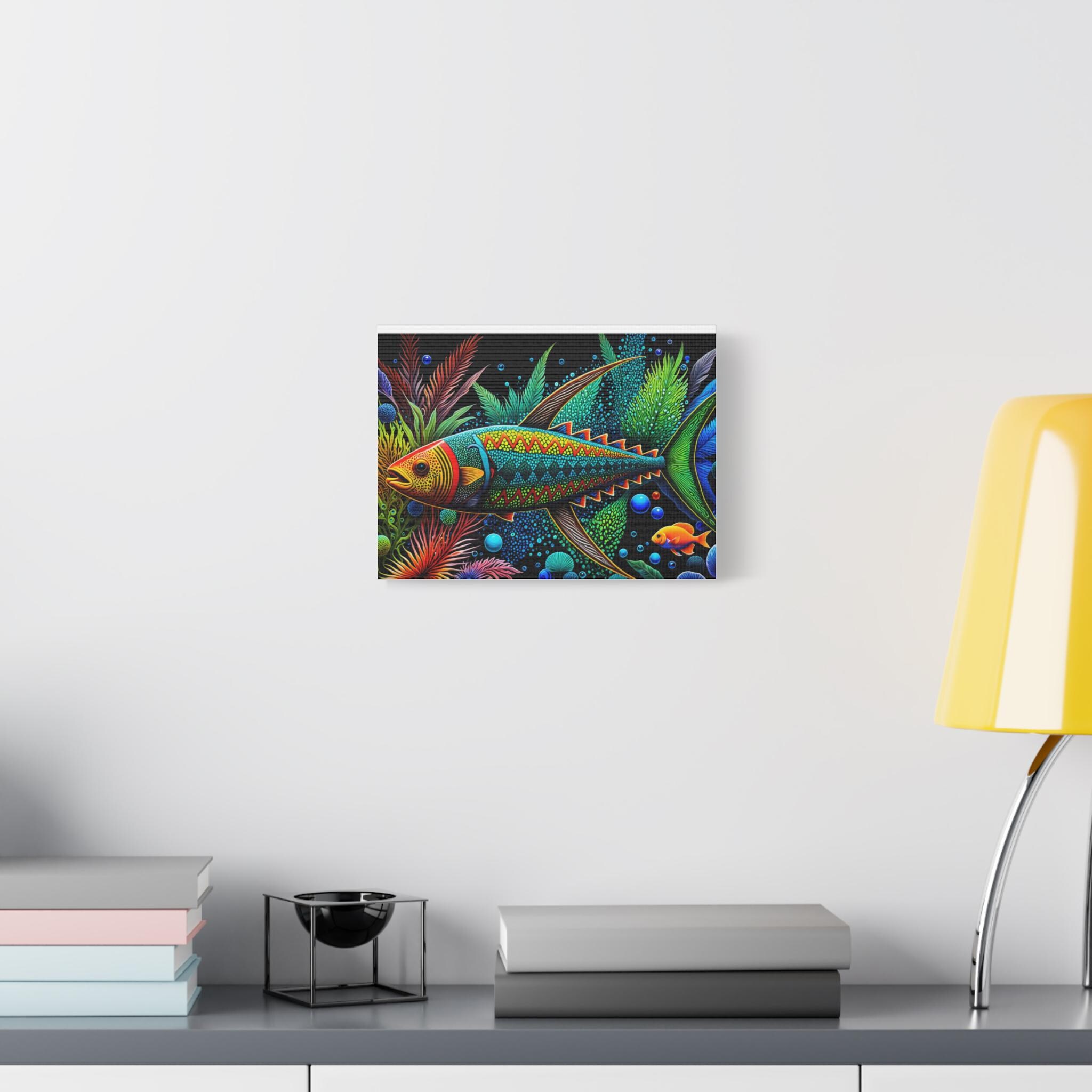 Abo Fish A - Canvas Wall Art