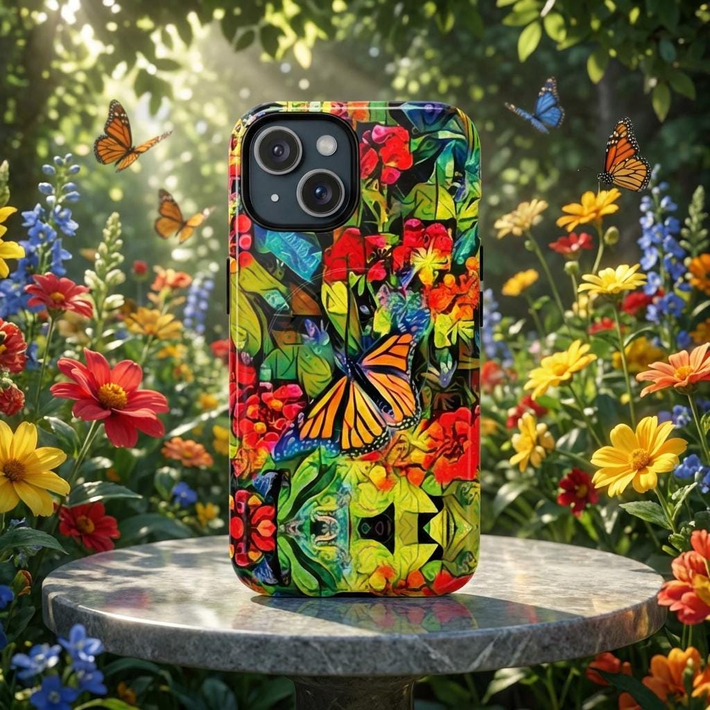 Monarch Garden iPhone Magnetic Case - Walt Smith Fiji Ocean Art - Supports ADE Reef Restoration