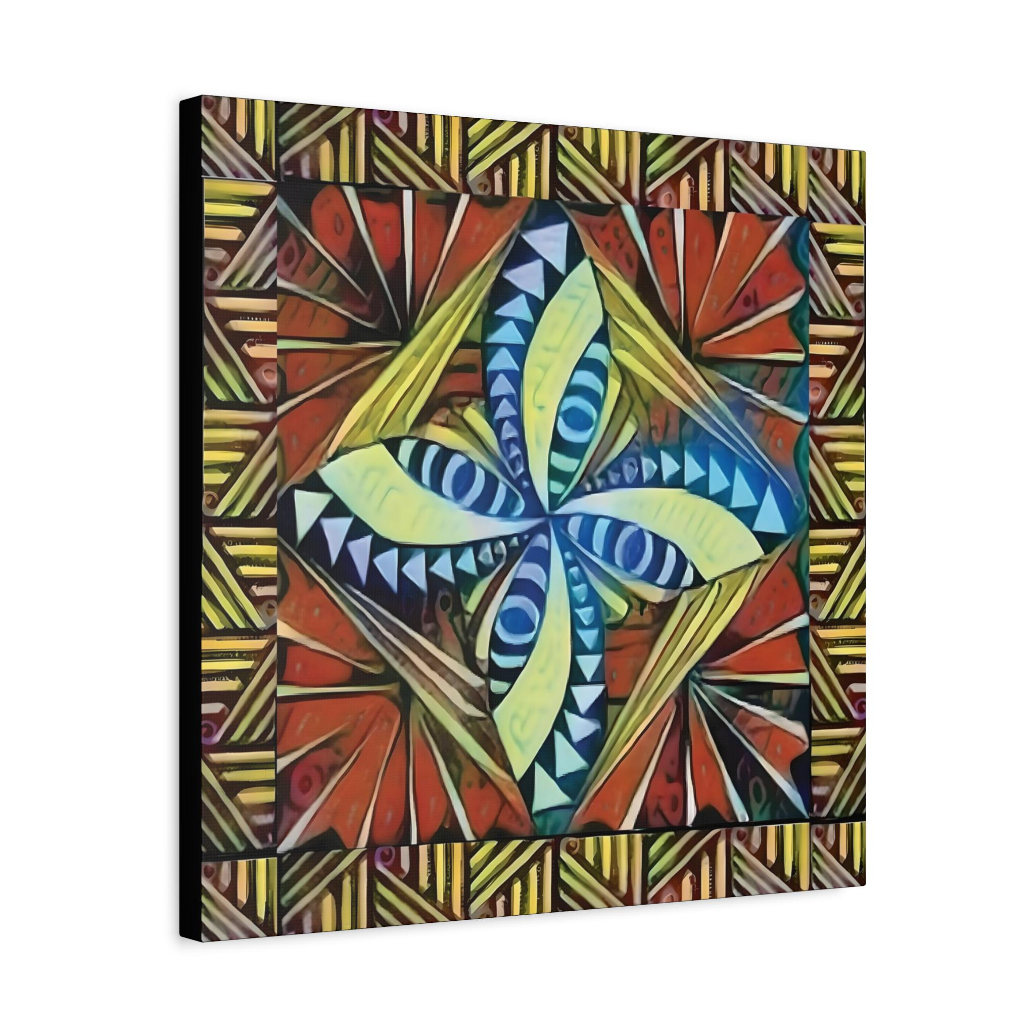 Tapa Border Canvas Wall Art