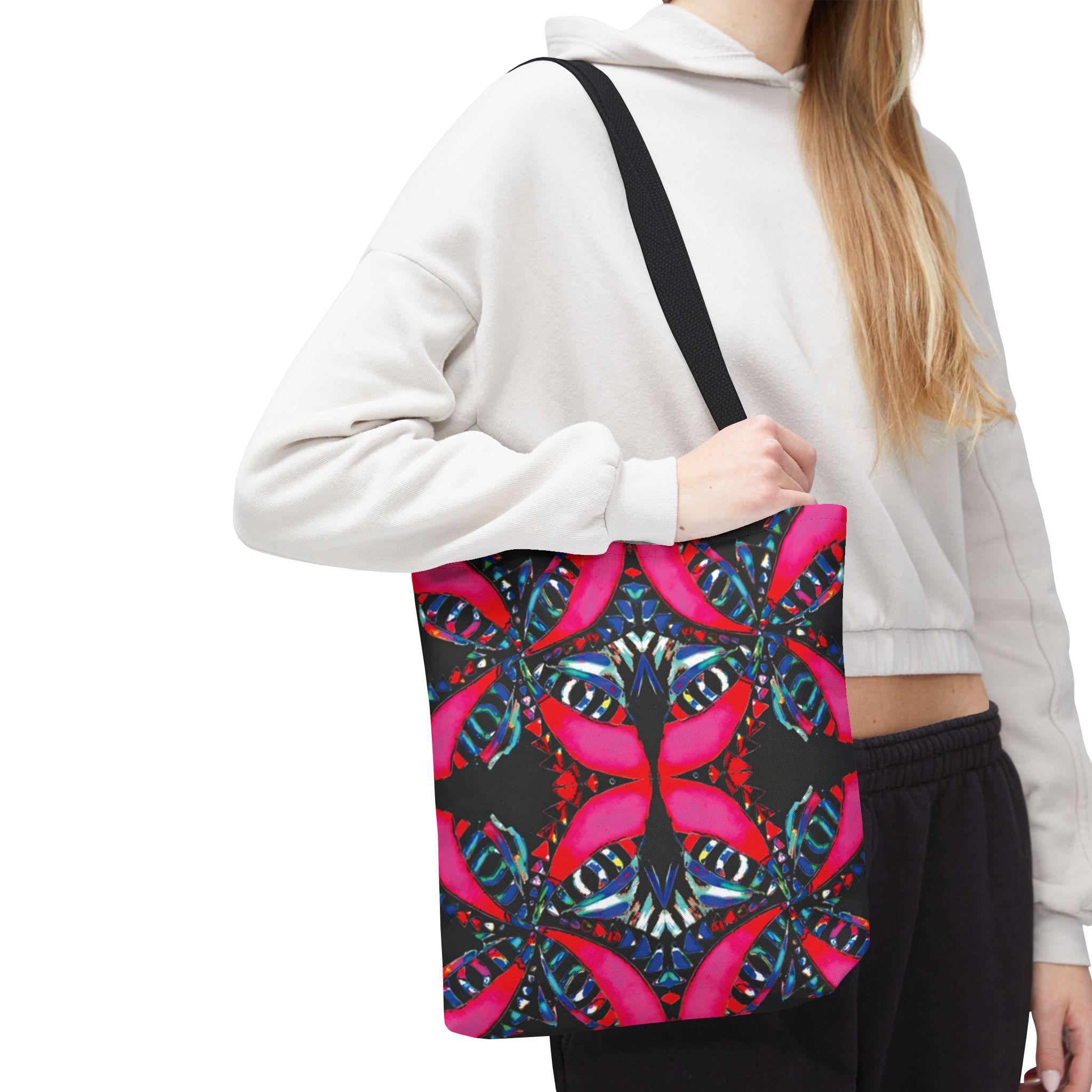 Pink on Black - Tote Bag