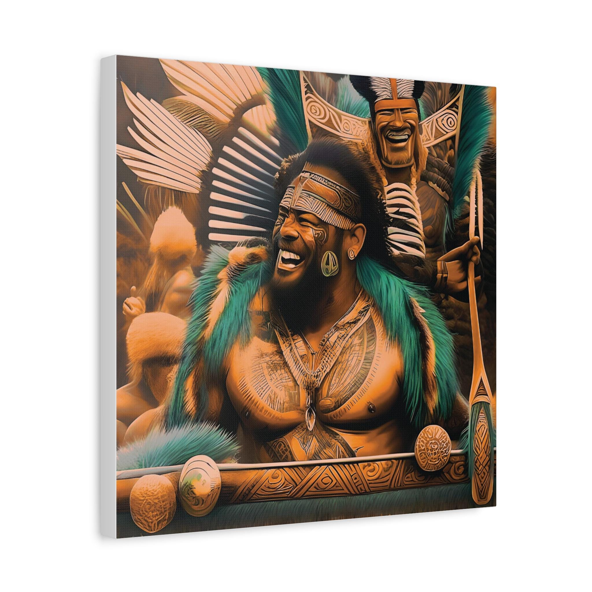 Laughing Cheif - Canvas Wall Art