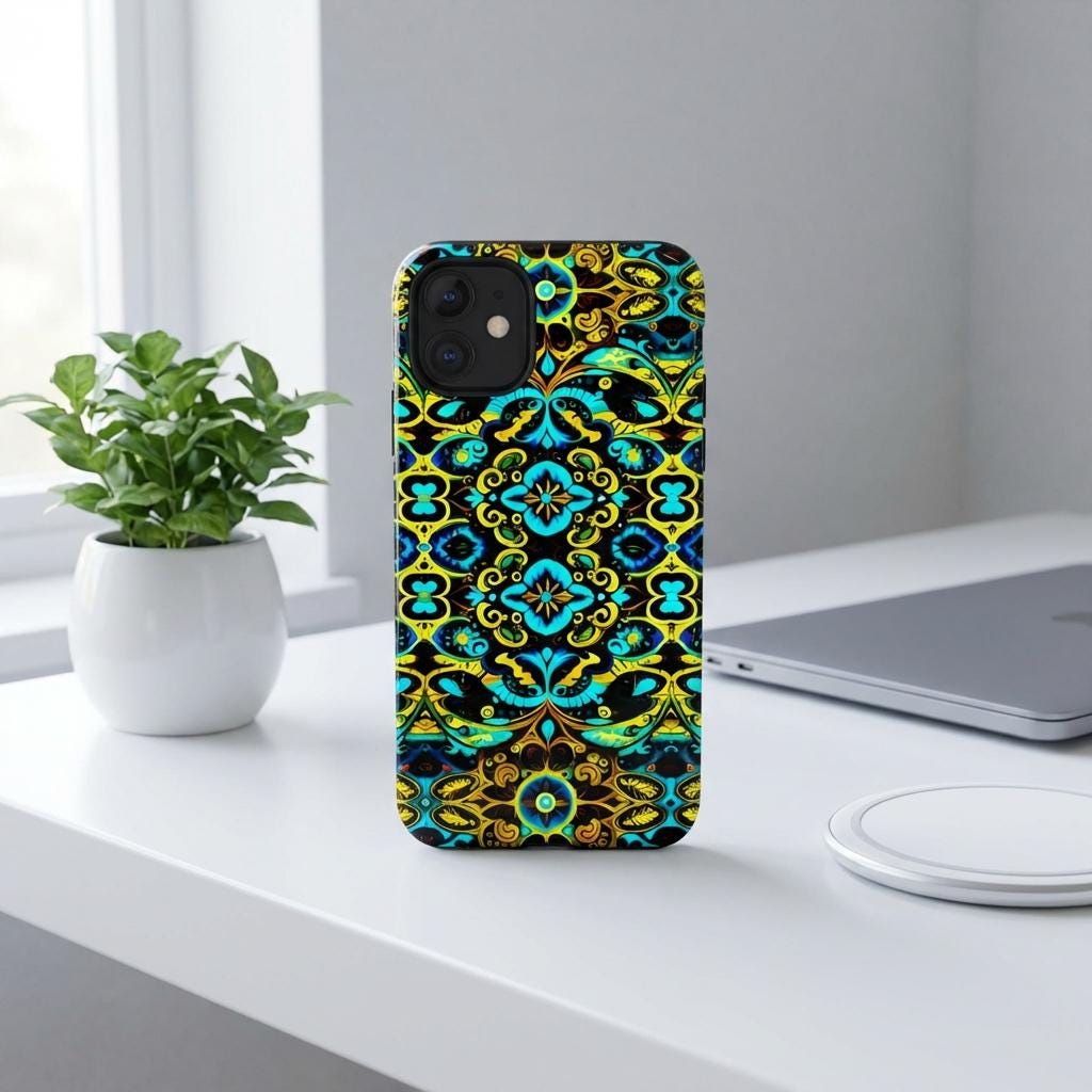 Blue Lace iPhone Tough Case - Walt Smith Fiji Ocean Art - Supports ADE Reef Restoration