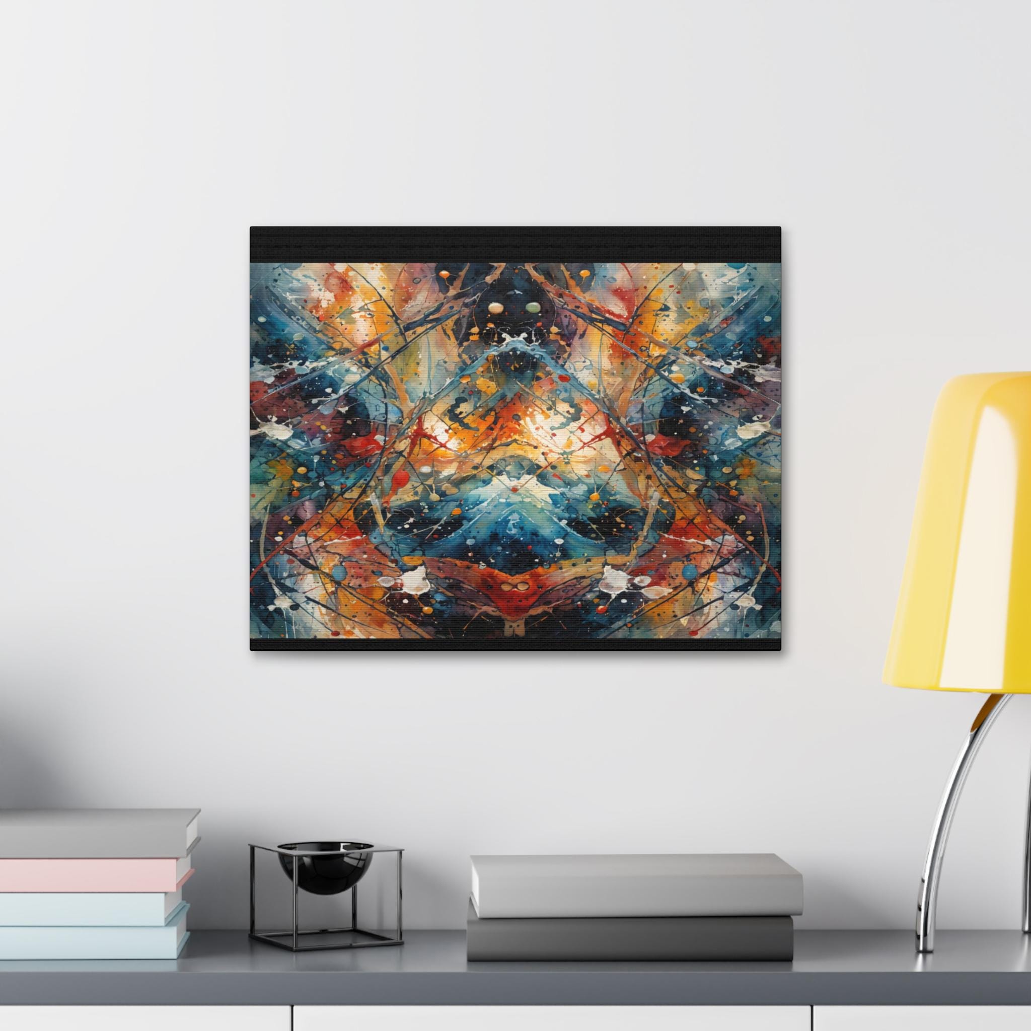 Red Scribe 3 Canvas Wall Art