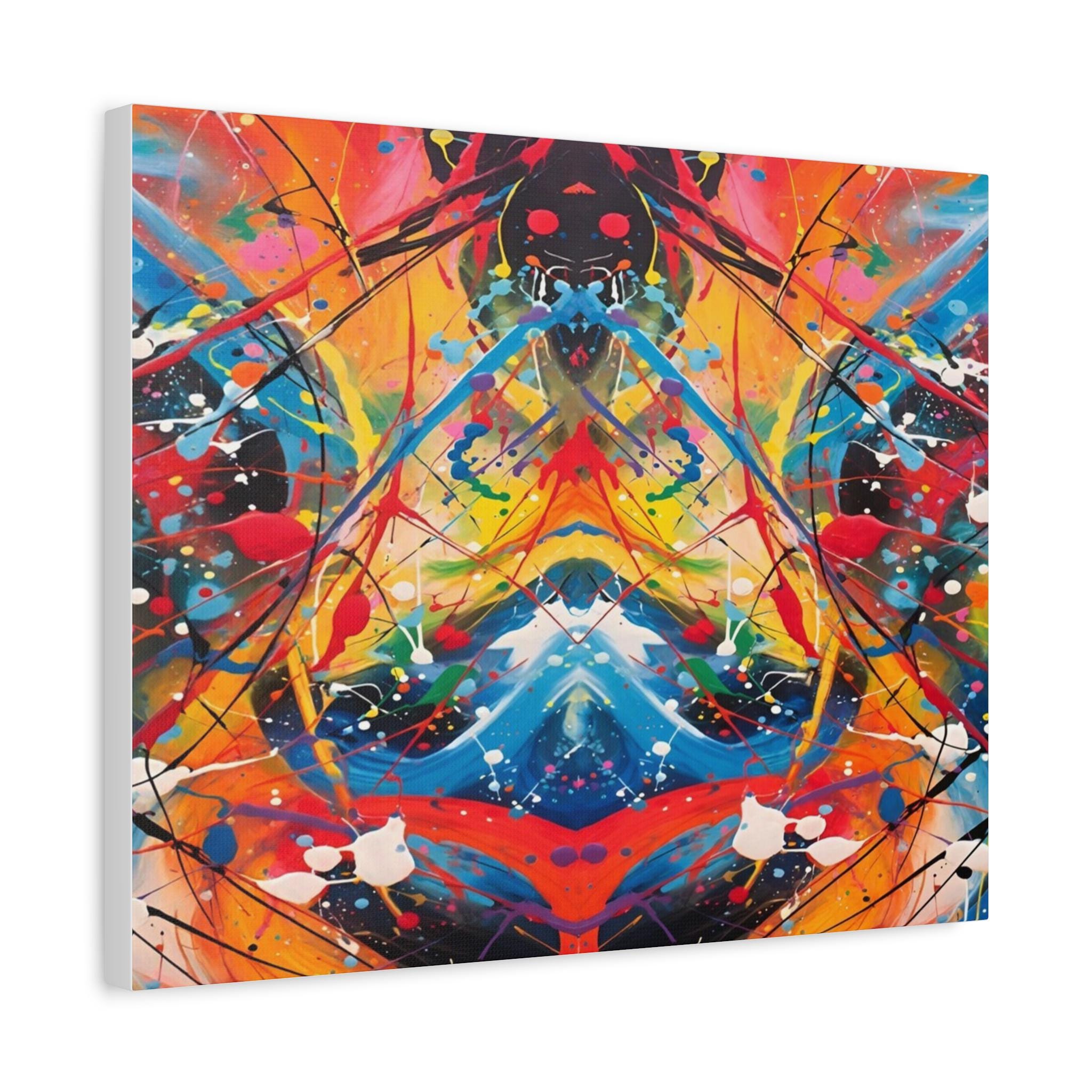 Red Scribe 2 - Canvas Wall Art