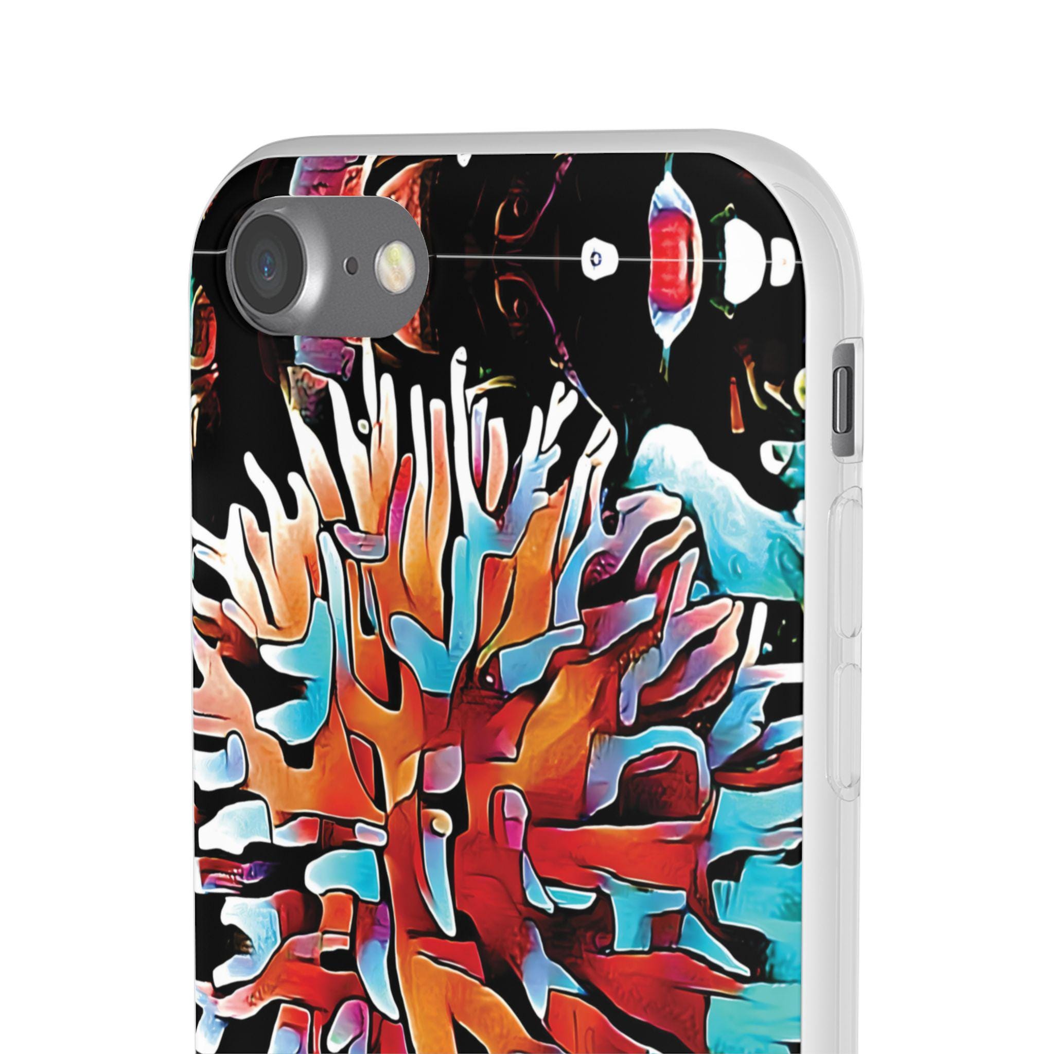 Aqua Spike iPhone Flexi Case - Walt Smith Fiji Ocean Art - Supports ADE Reef Restoration