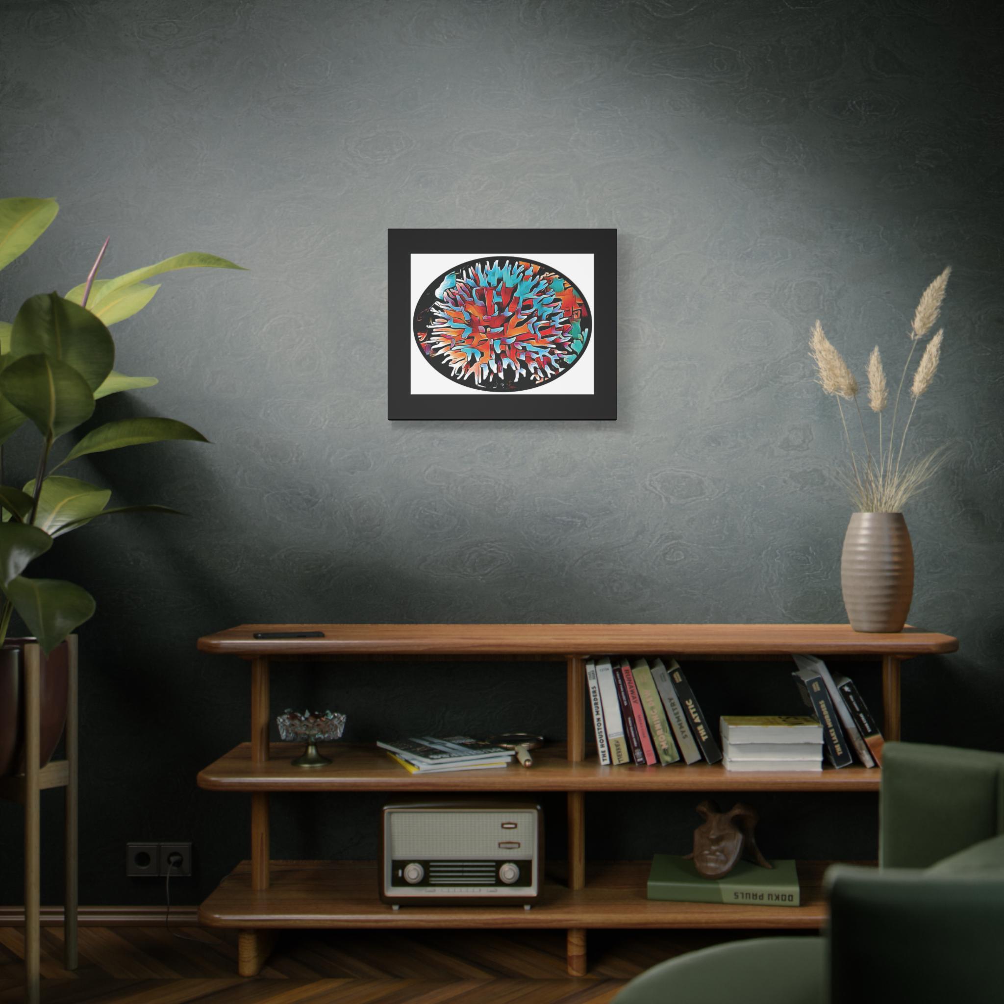 Coral View Egg Canvas Wall Art