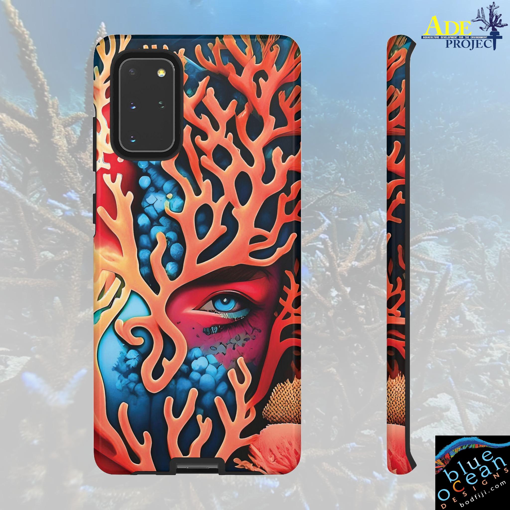 Hidden Reef Android Tough Case - Walt Smith Fiji Ocean Art - Supports ADE Reef Restoration