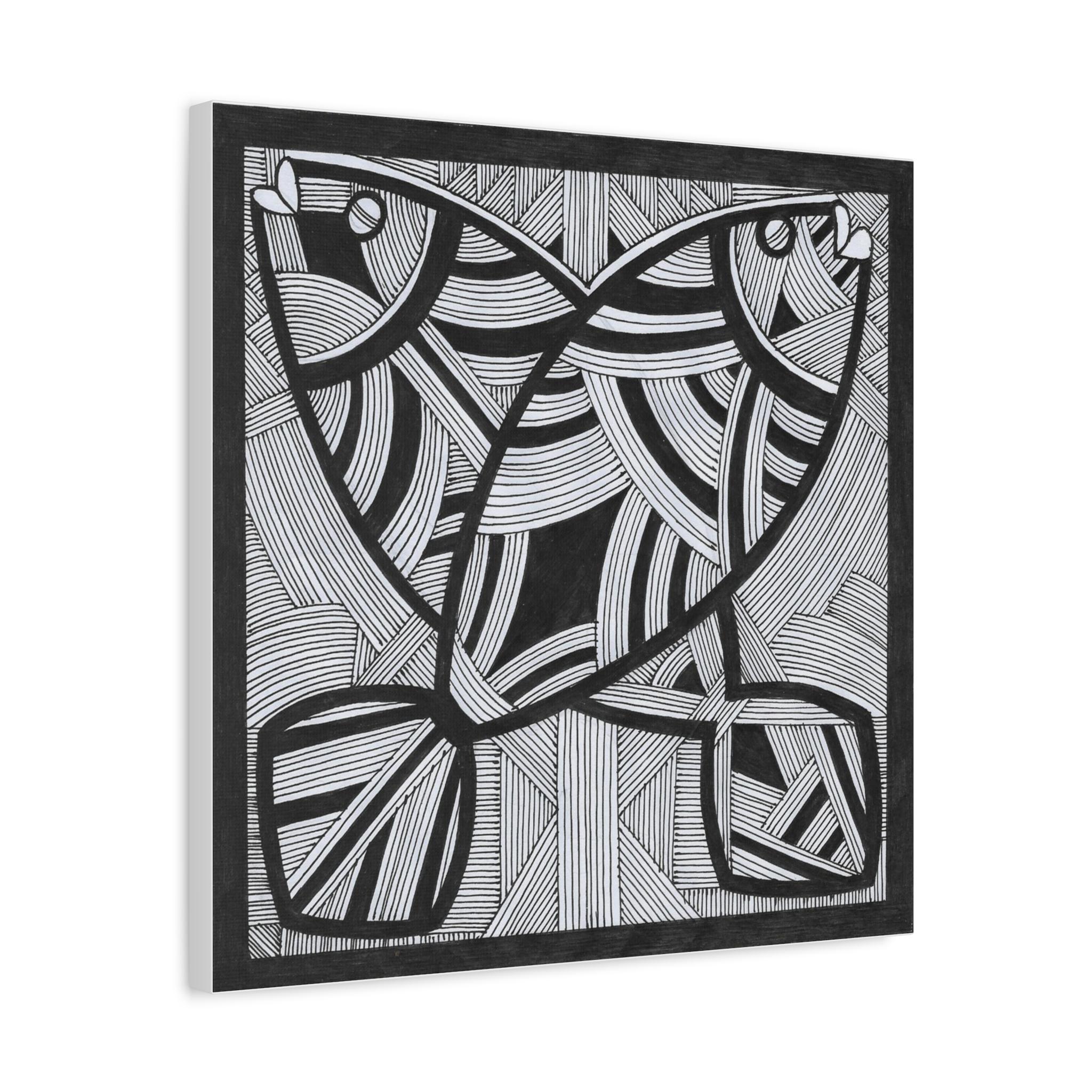 Two Fish B - Canvas Wall Art