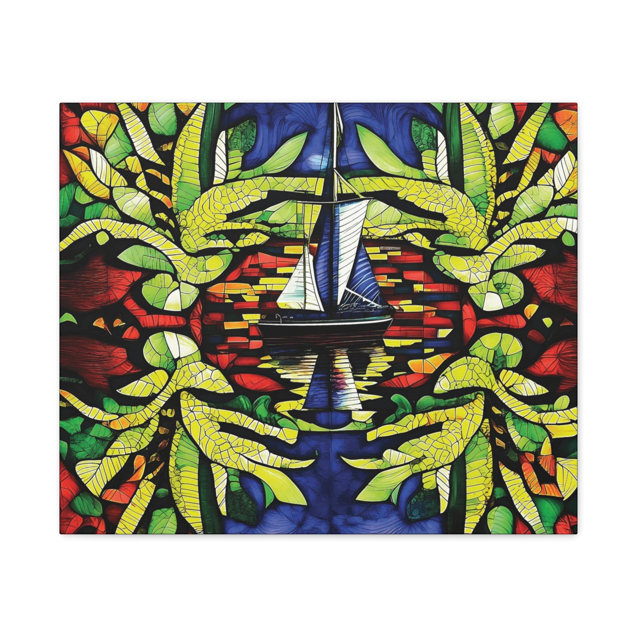 Reflections At Sea Canvas Wall Art