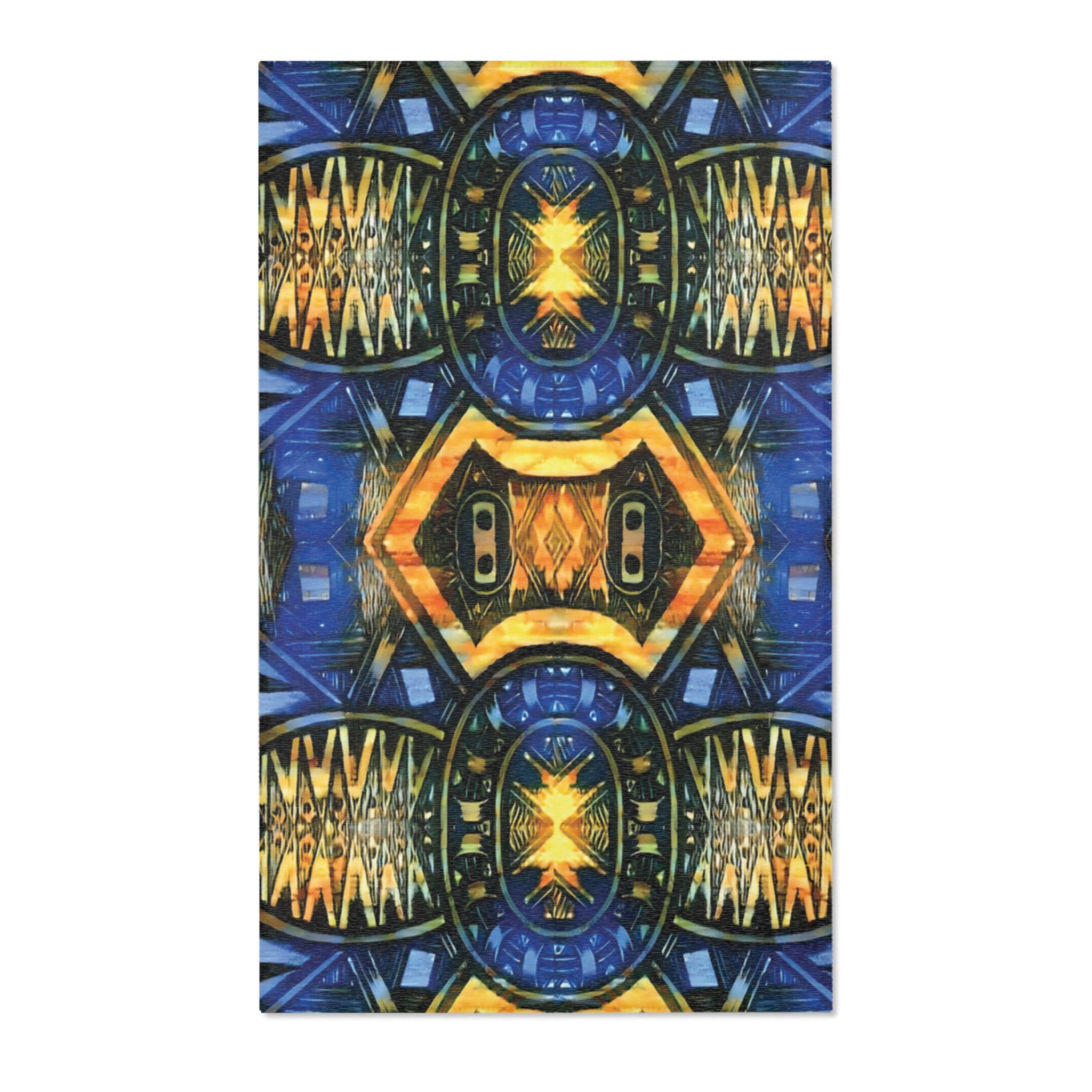 Blue Shield Area Rug