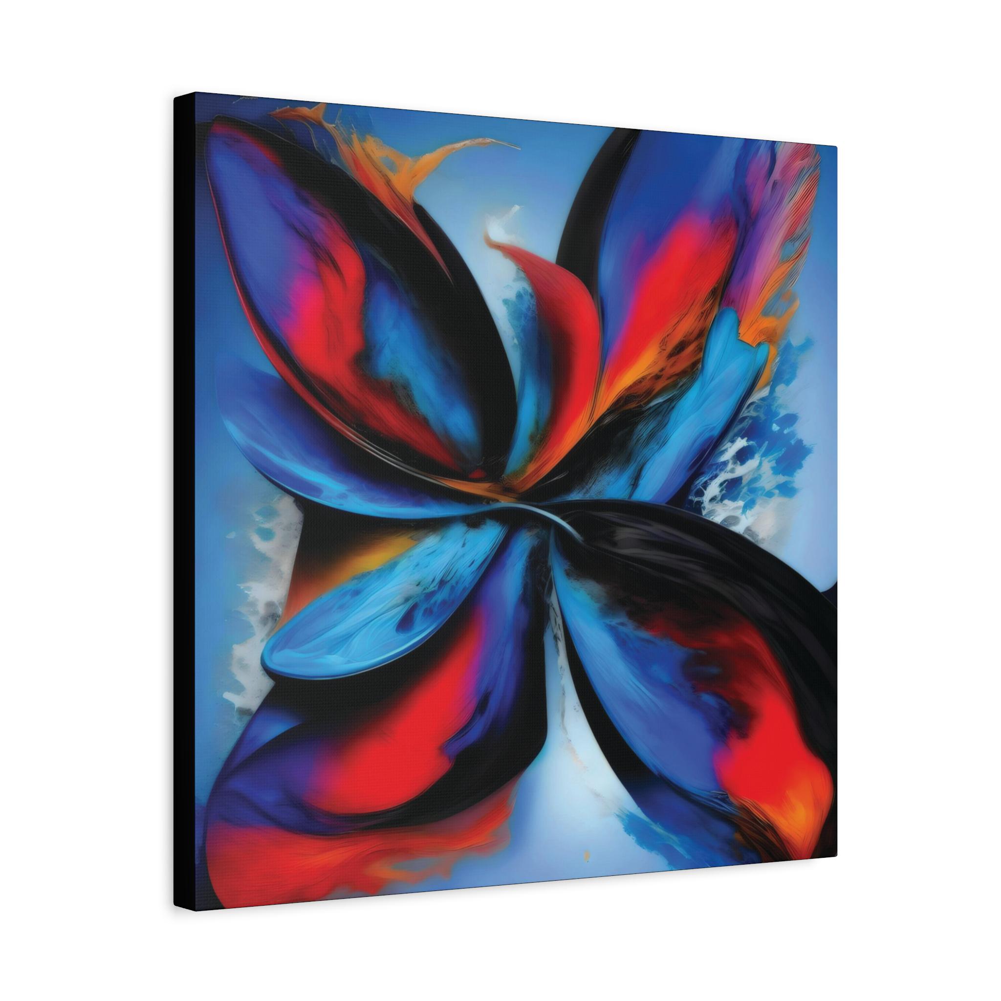 Flaming Fan Canvas Wall Art