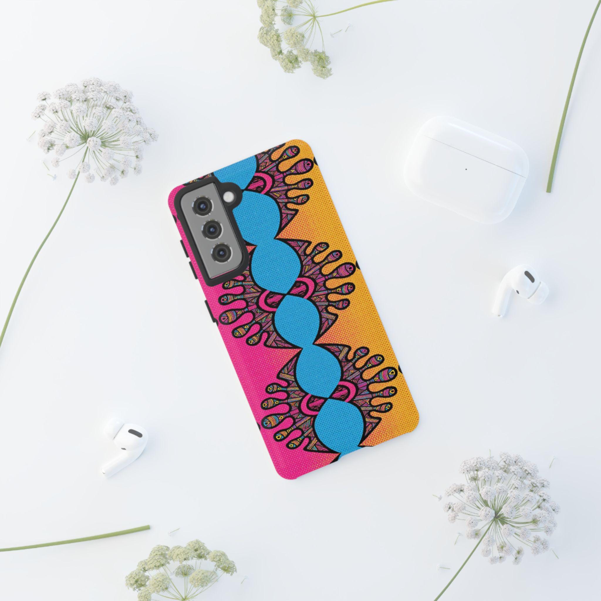 Abstract Urchin Color Android Tough Case - Walt Smith Fiji Ocean Art - Supports ADE Reef Restoration