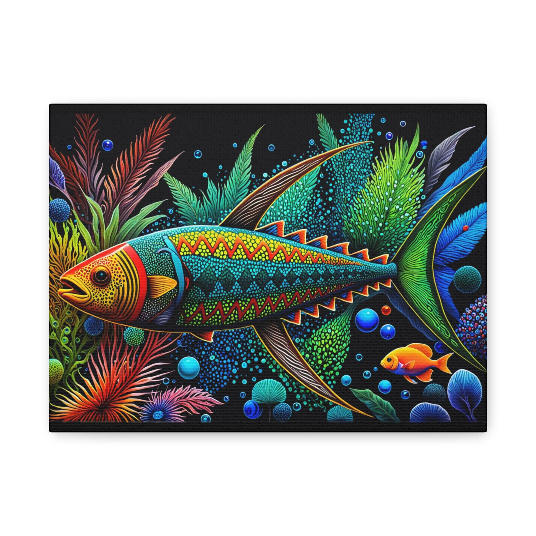 Abo Fish A - Canvas Wall Art