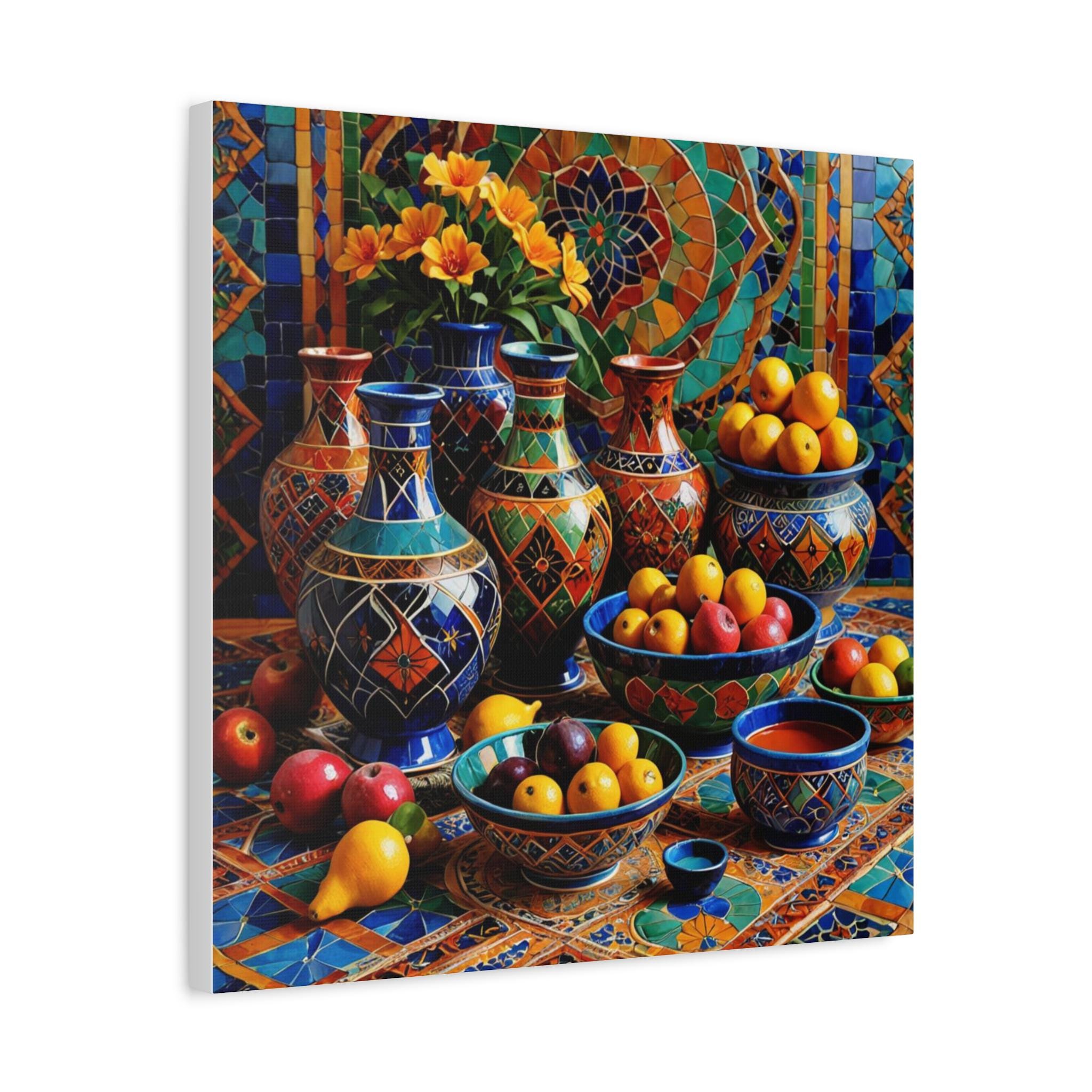 Table with Fruit - Canvas Wall Art