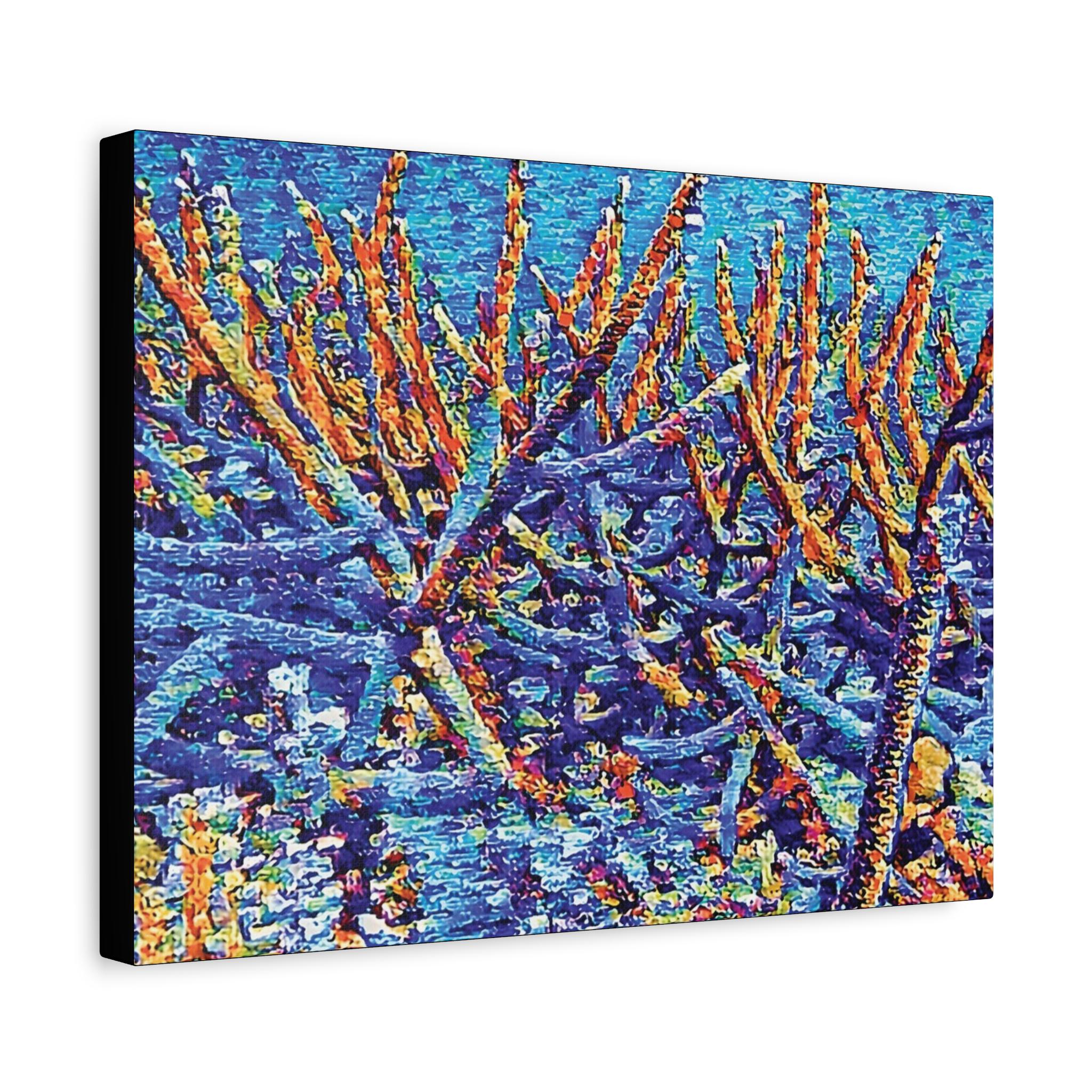Stag Garden Canvas Wall Art