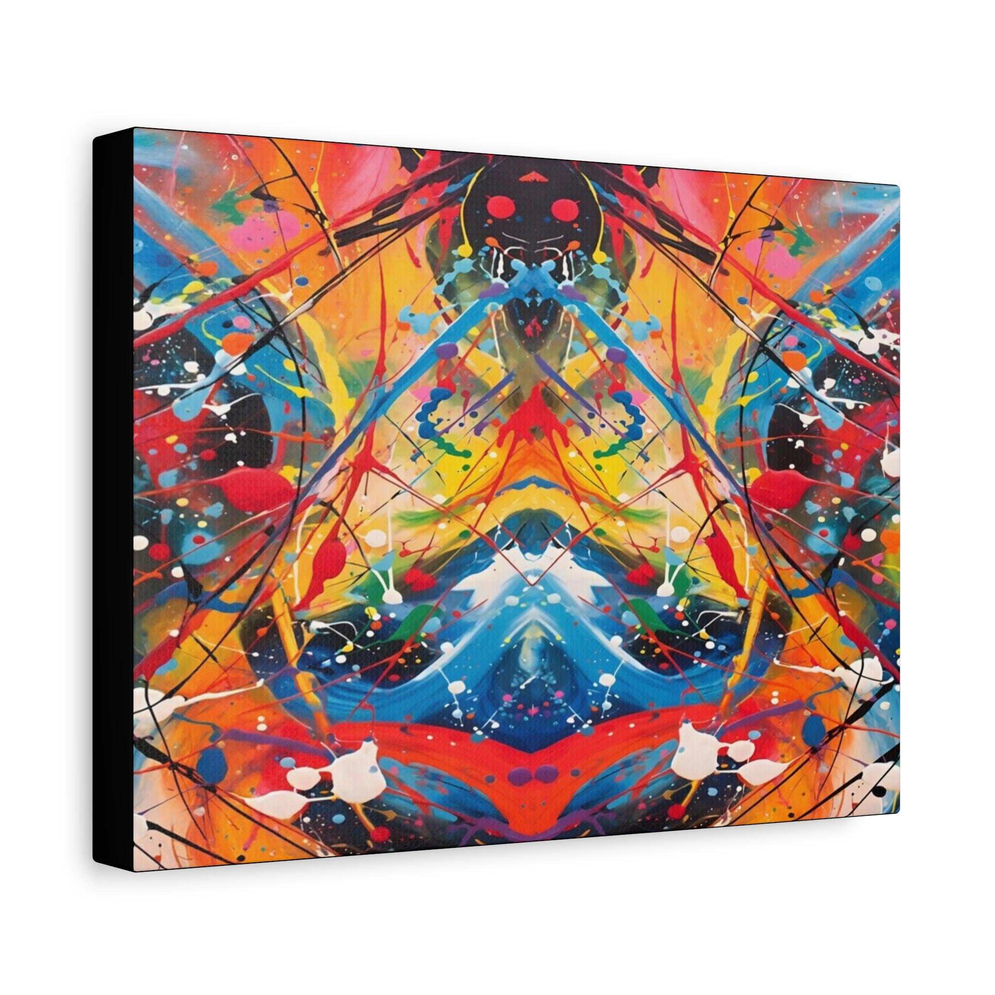 Red Scribe 2 Canvas Wall Art